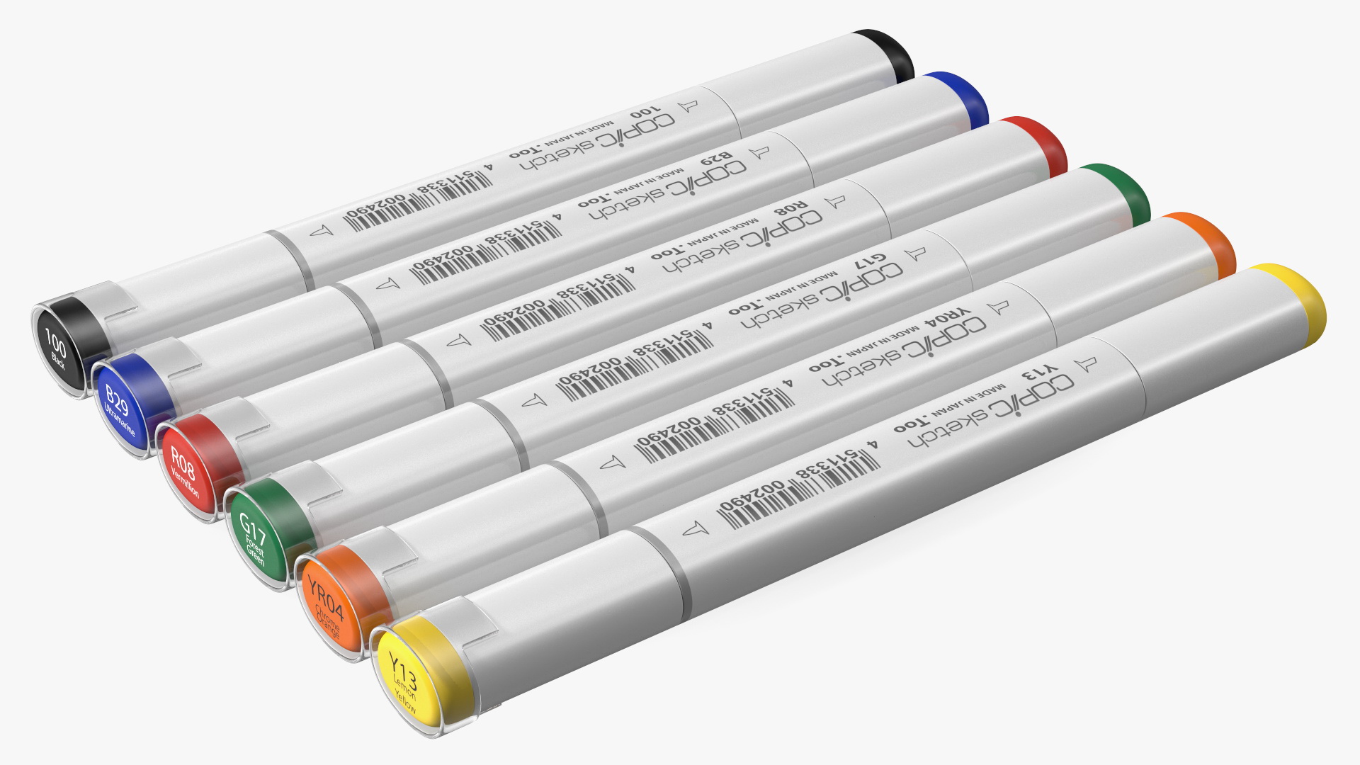 Sketch Marker 6 Colors 3D