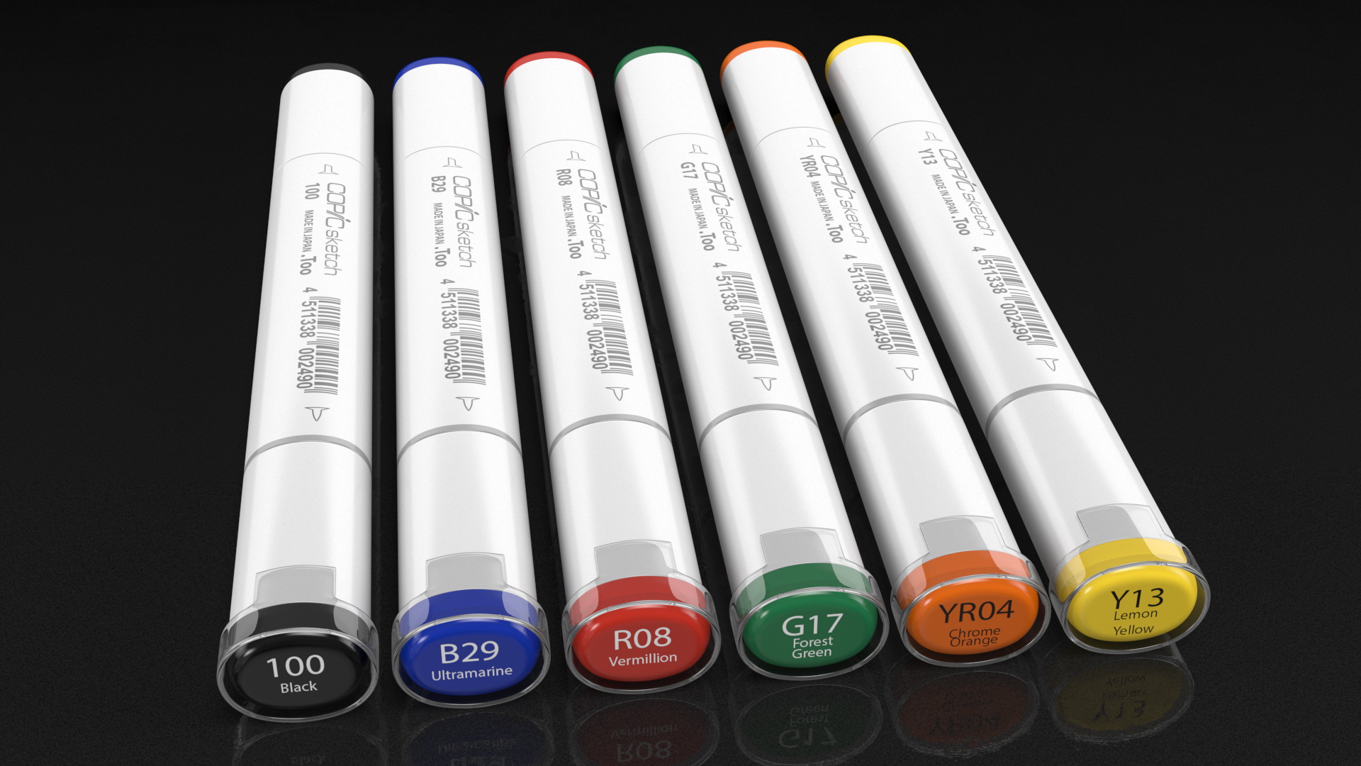Sketch Marker 6 Colors 3D