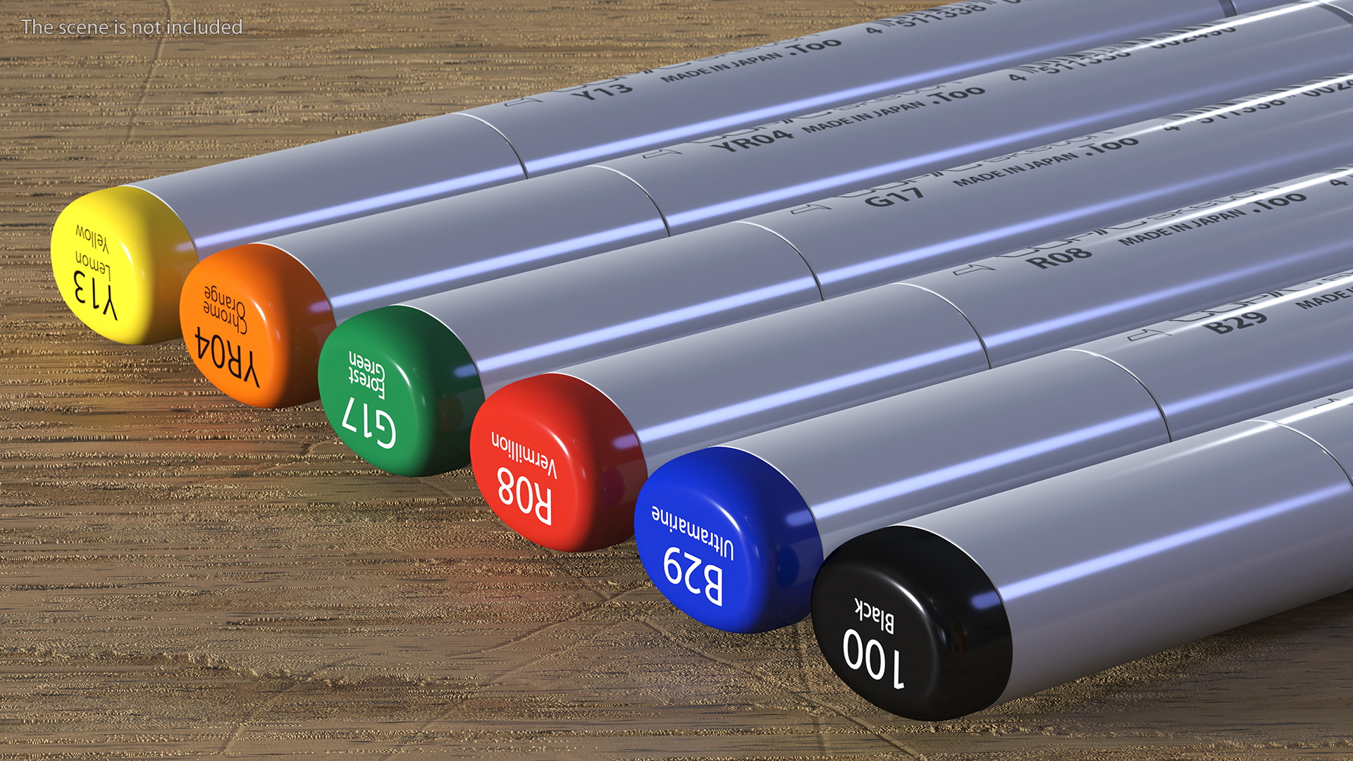 Sketch Marker 6 Colors 3D