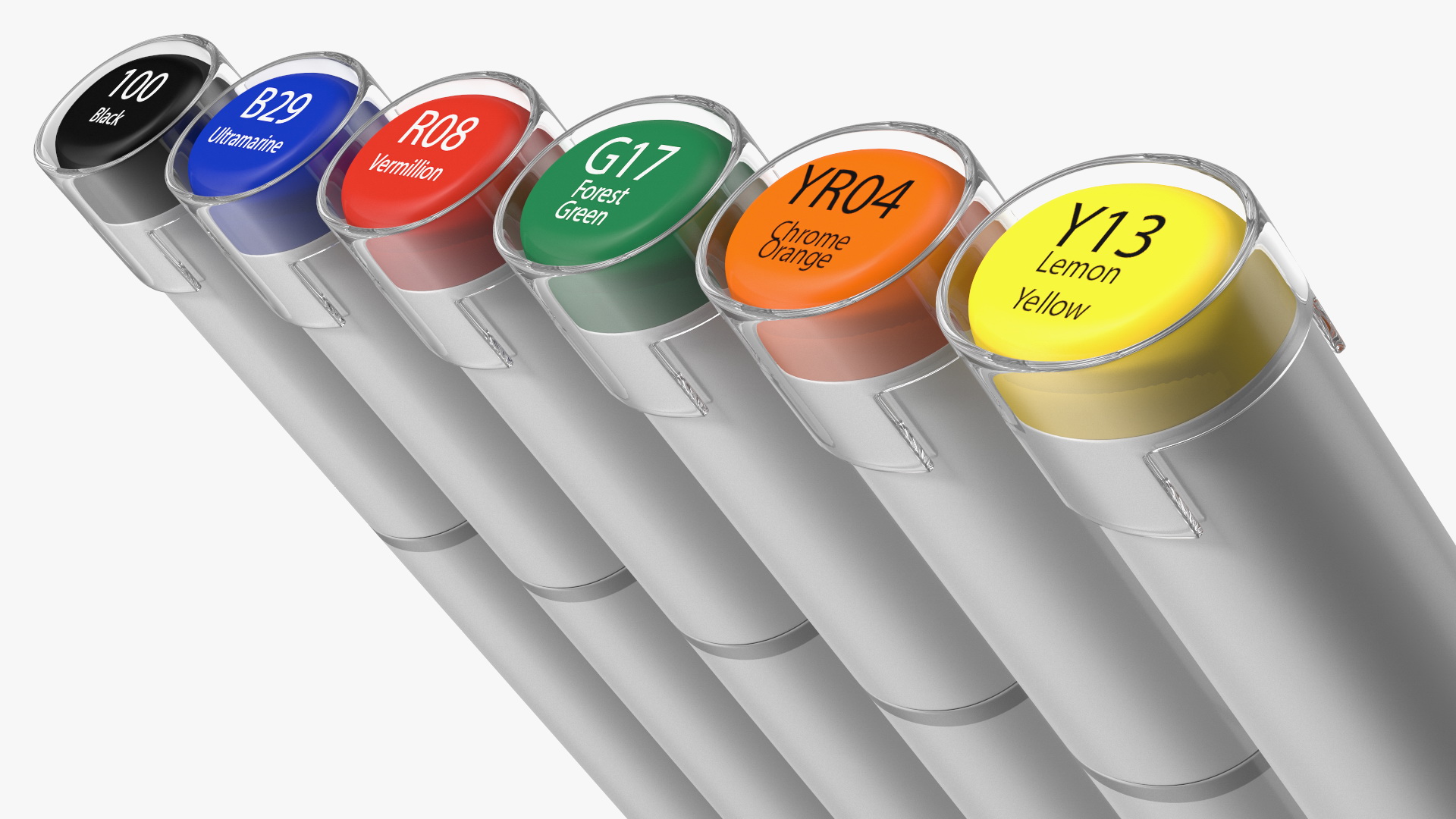 Sketch Marker 6 Colors 3D