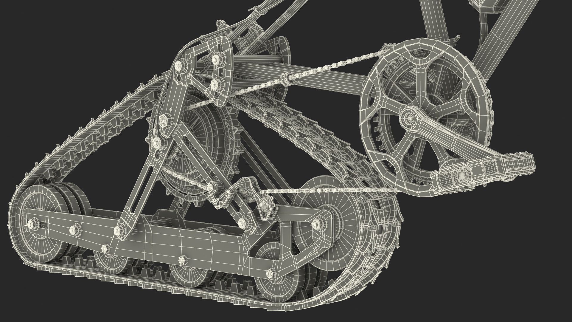 Electric SnowBike 3D