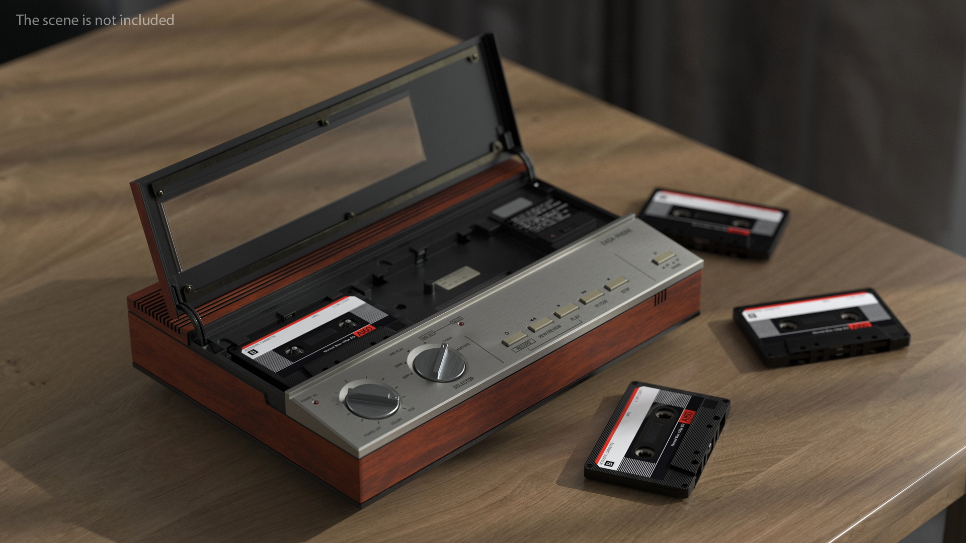 Retro Easa Phone Answering Machine with Audio Tape Recorder 3D model