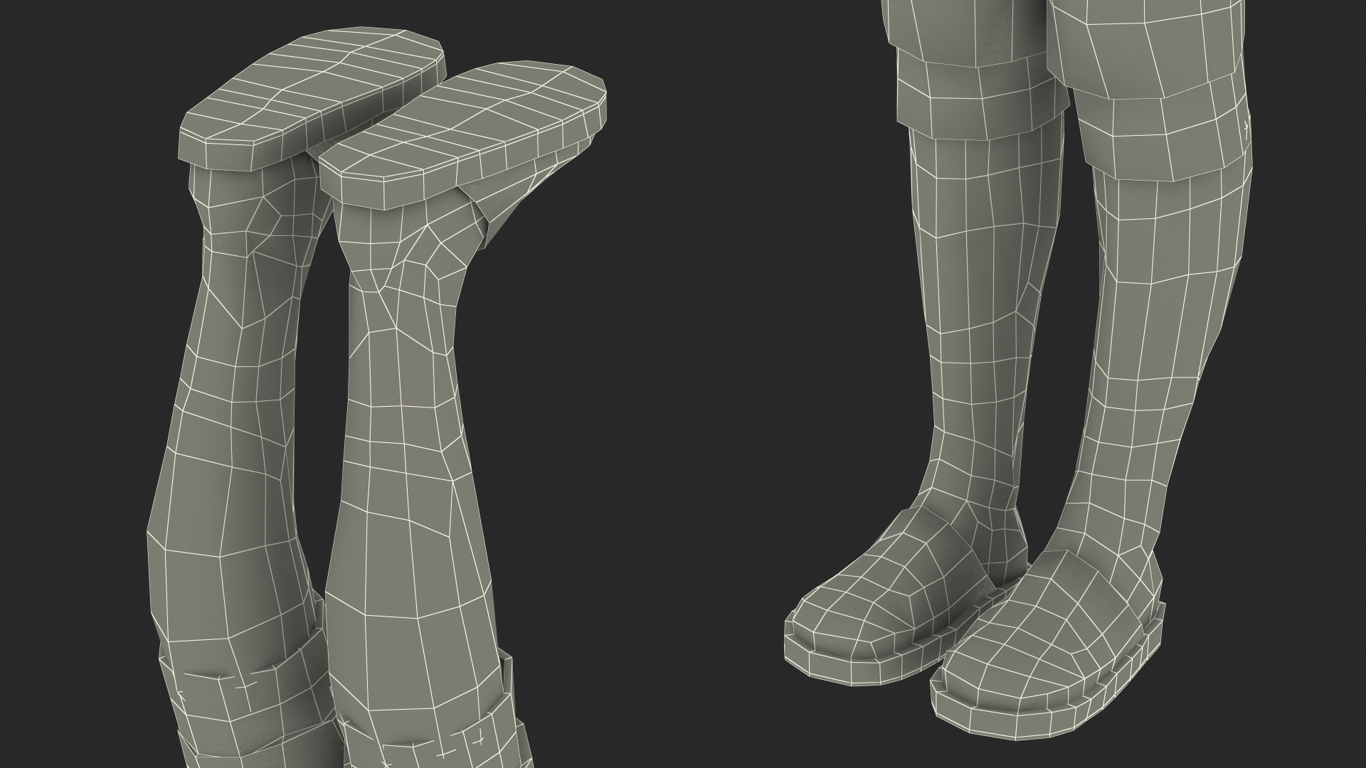 3D Child Girl Home Style T-pose model