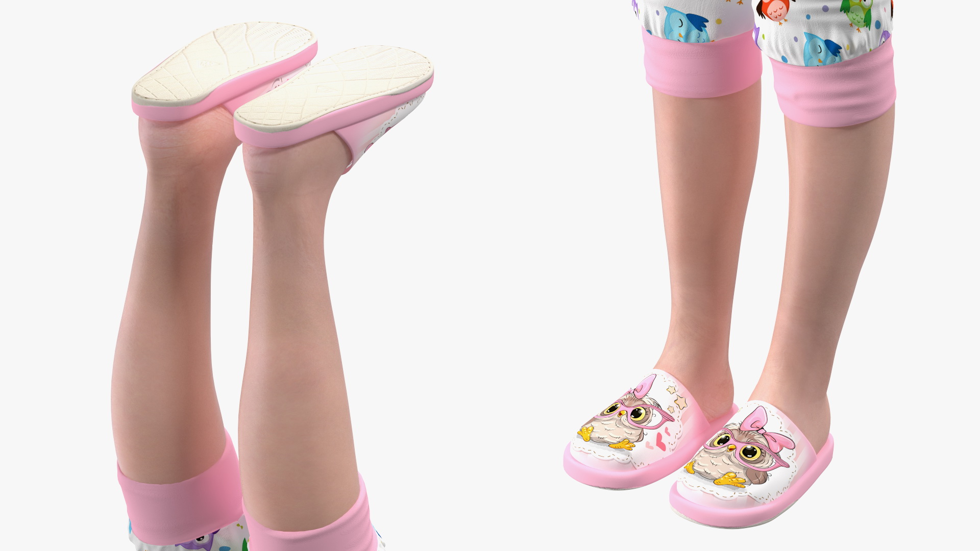 3D Child Girl Home Style T-pose model
