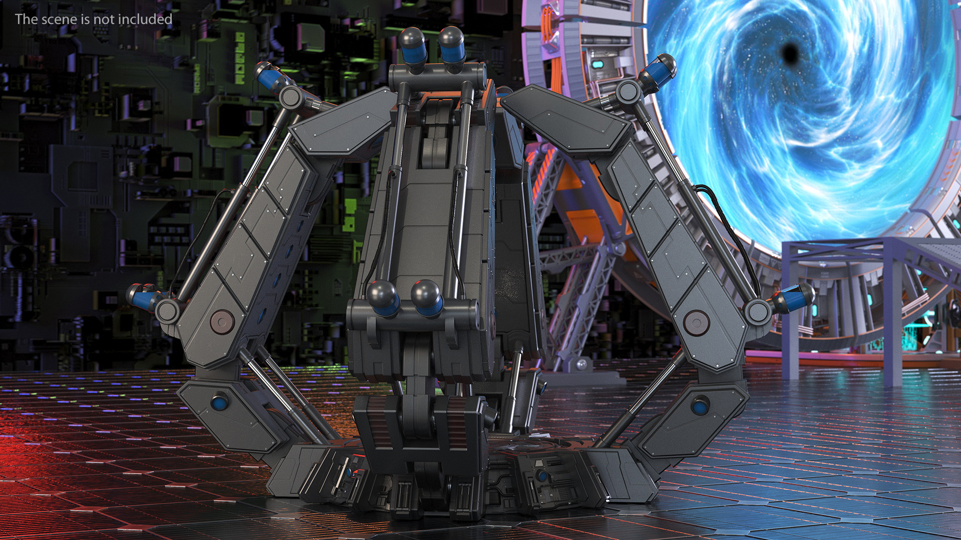 3D Sci Fi Teleport Turned Off