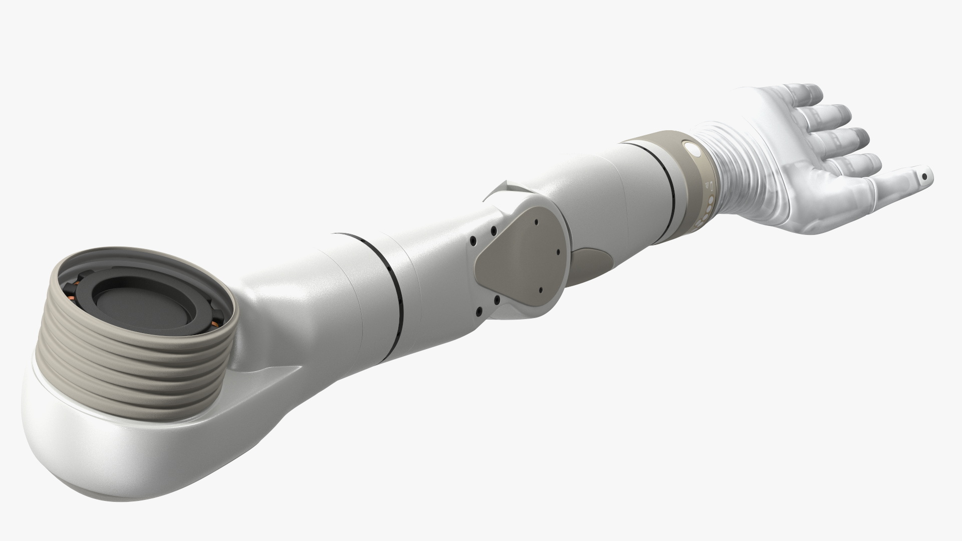 3D Bionic Arm Deka Rigged for Maya