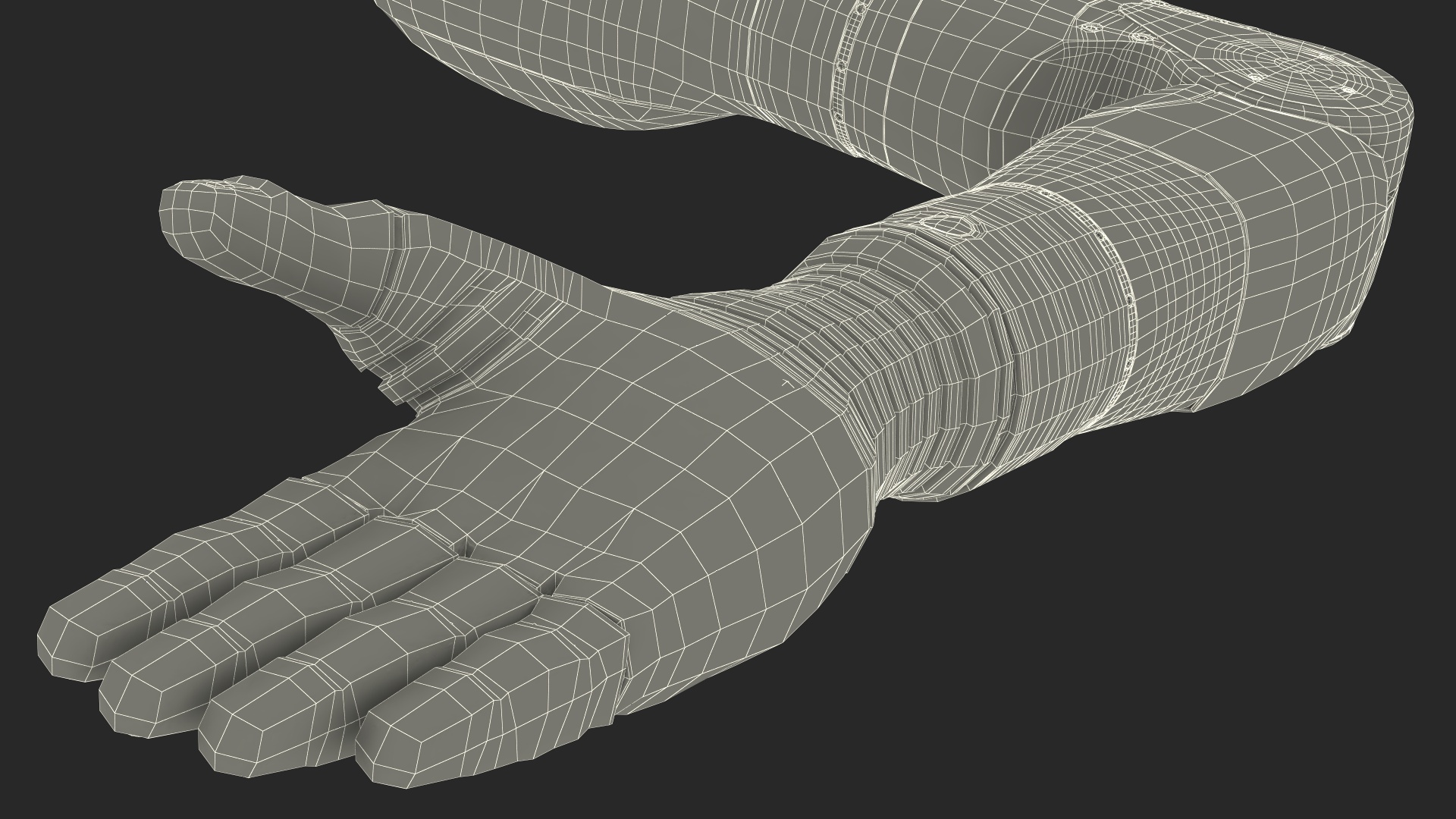 3D Bionic Arm Deka Rigged for Maya