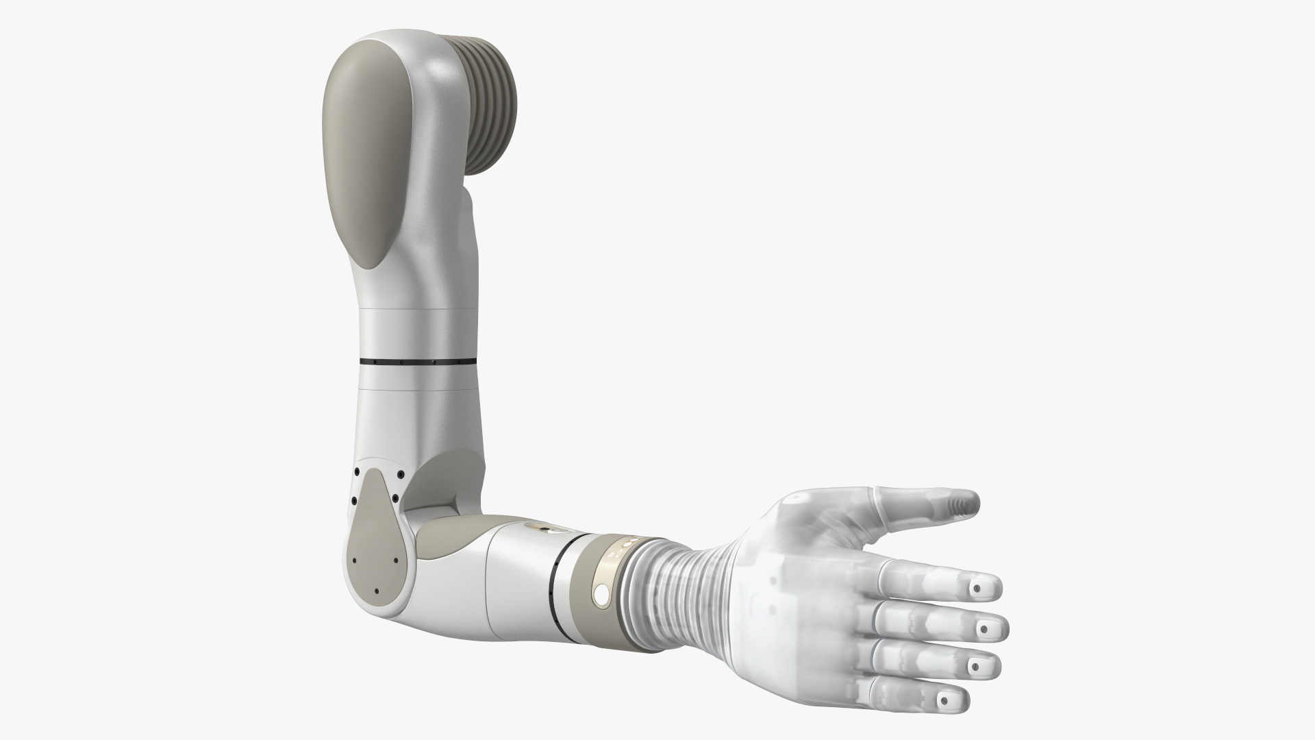 3D Bionic Arm Deka Rigged for Maya