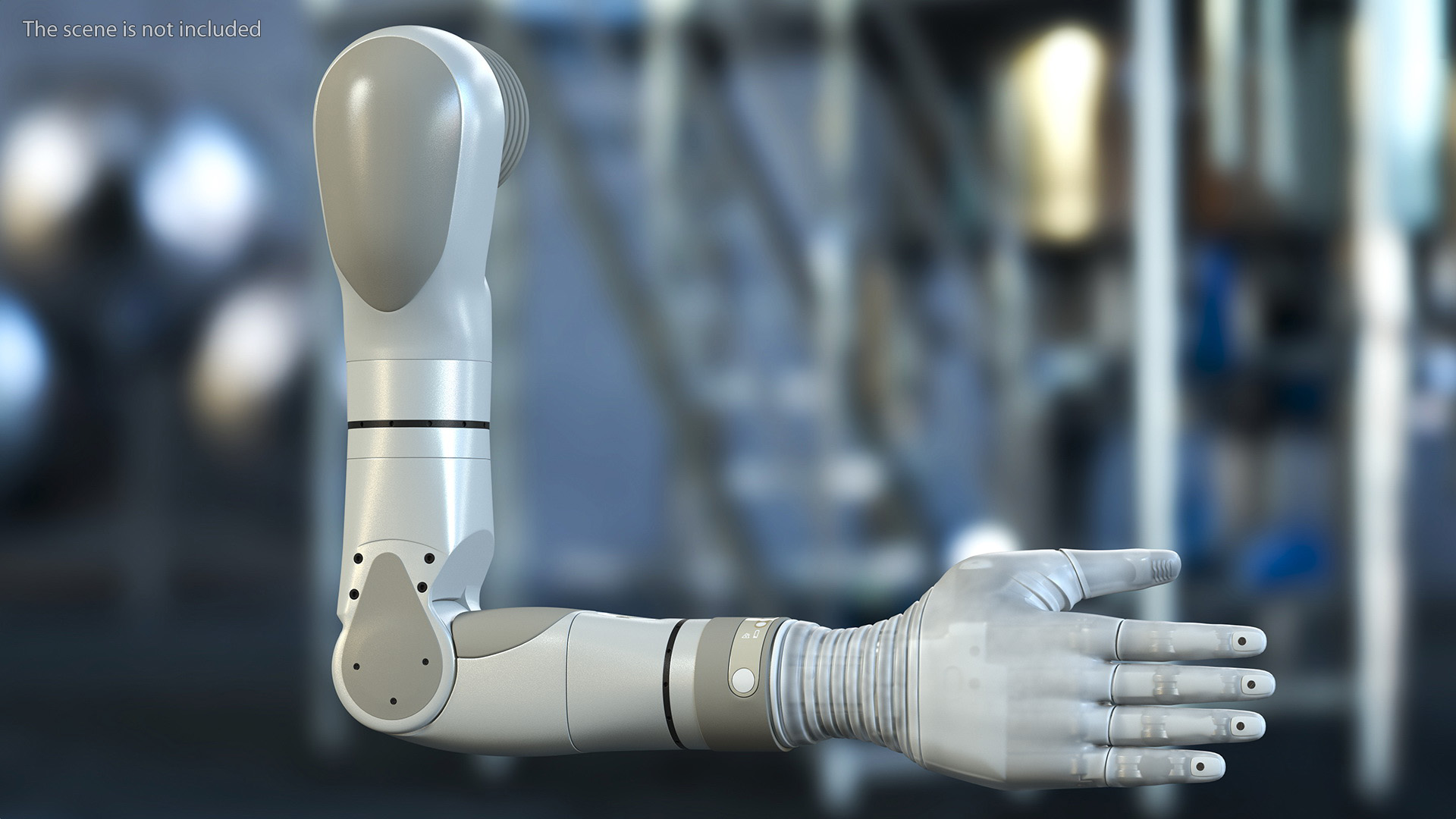3D Bionic Arm Deka Rigged for Maya