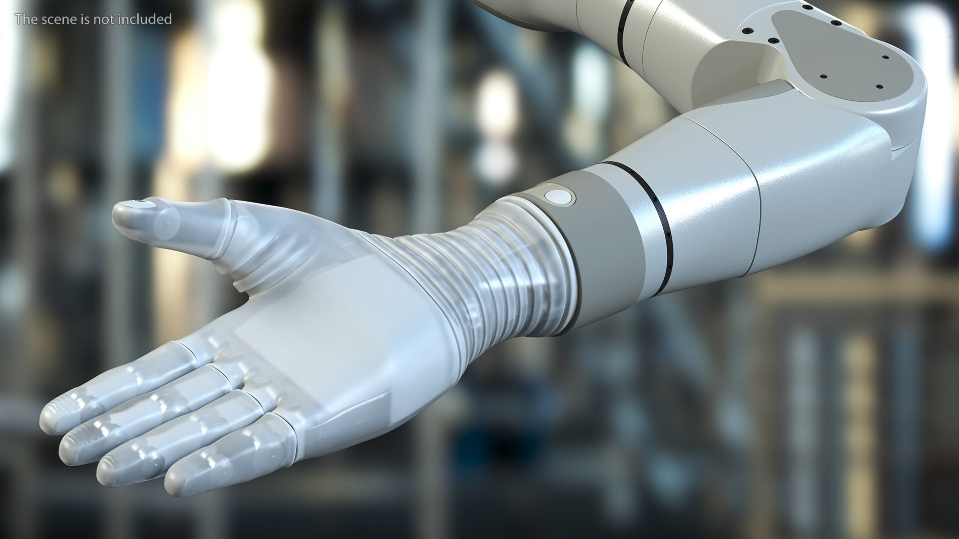 3D Bionic Arm Deka Rigged for Maya