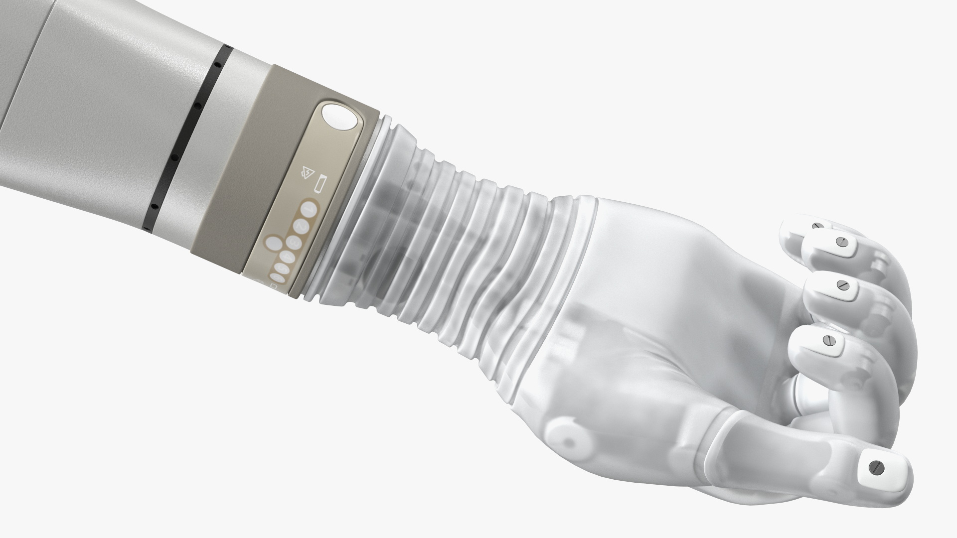 3D Bionic Arm Deka Rigged for Maya