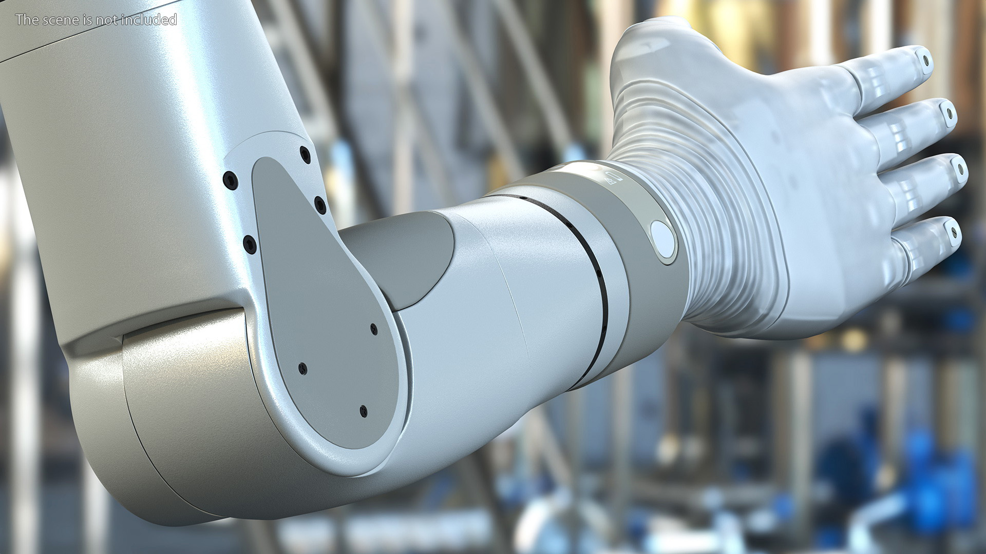 3D Bionic Arm Deka Rigged for Maya