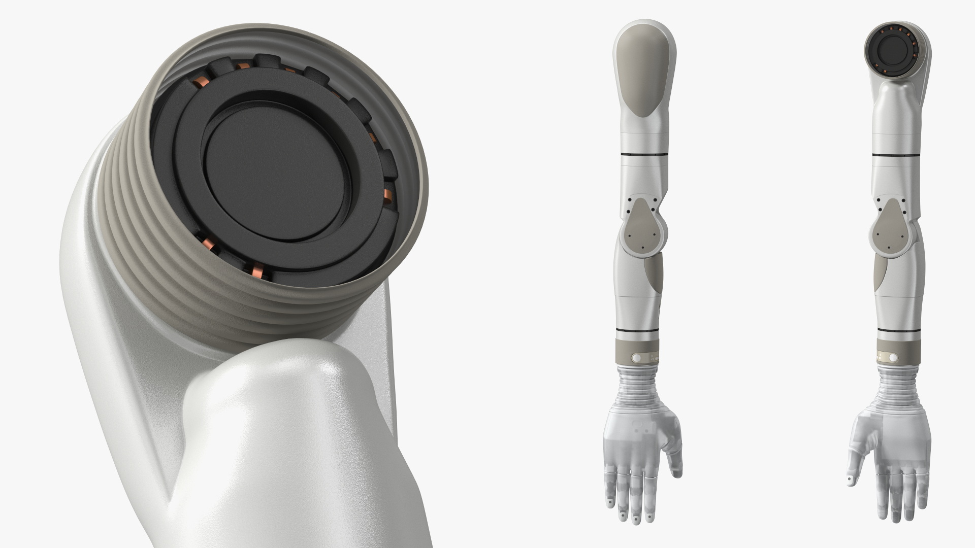 3D Bionic Arm Deka Rigged for Maya
