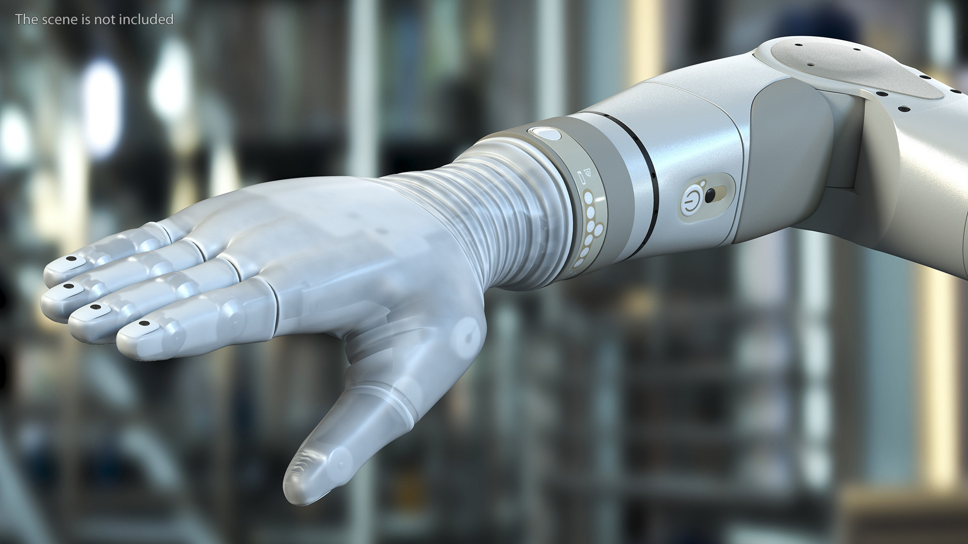 3D Bionic Arm Deka Rigged for Maya
