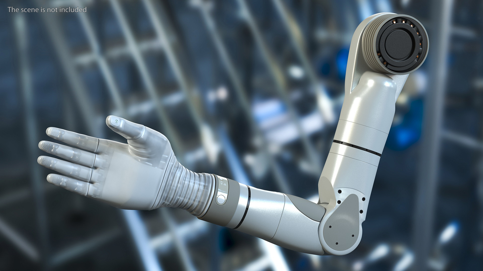 3D Bionic Arm Deka Rigged for Maya