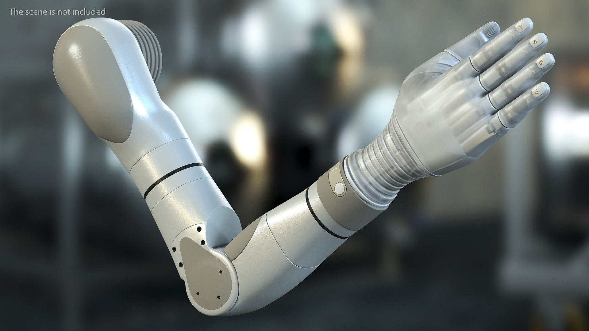 3D Bionic Arm Deka Rigged for Maya
