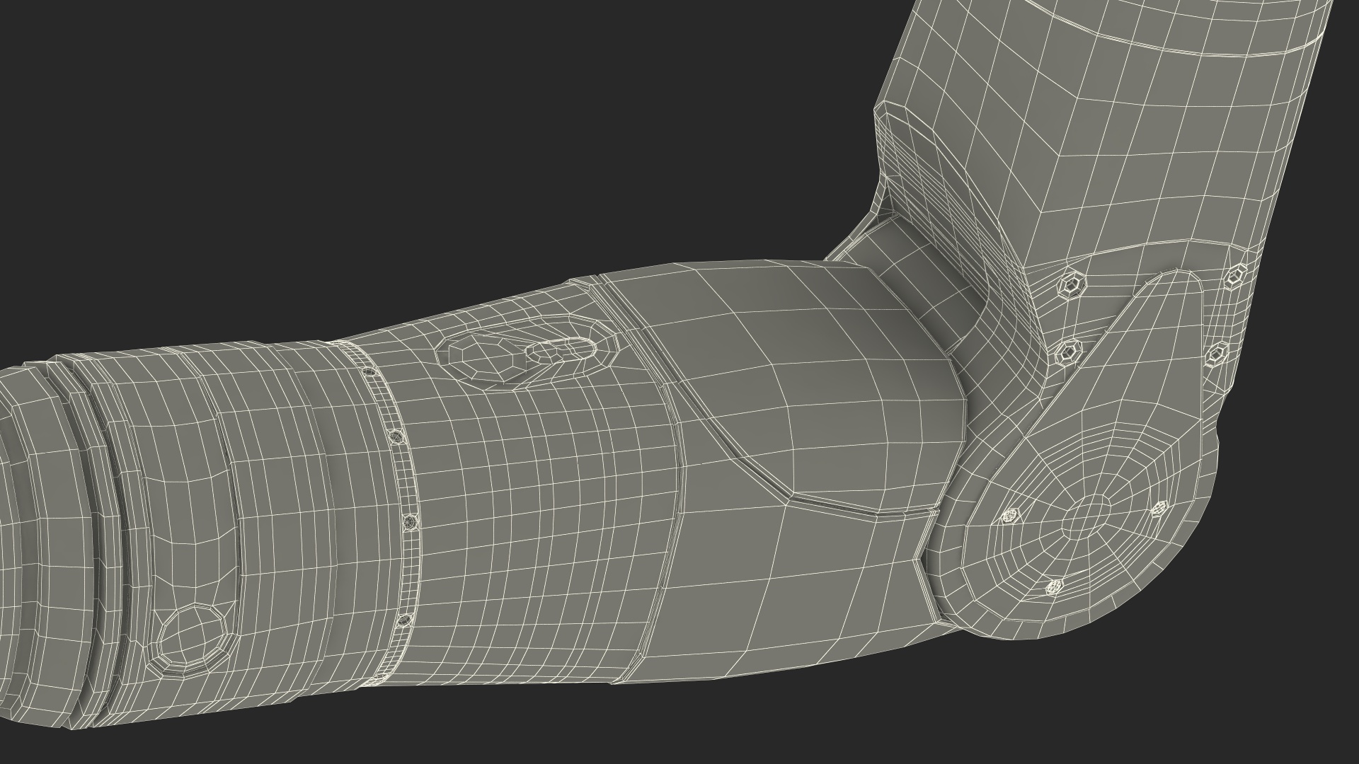 3D Bionic Arm Deka Rigged for Maya
