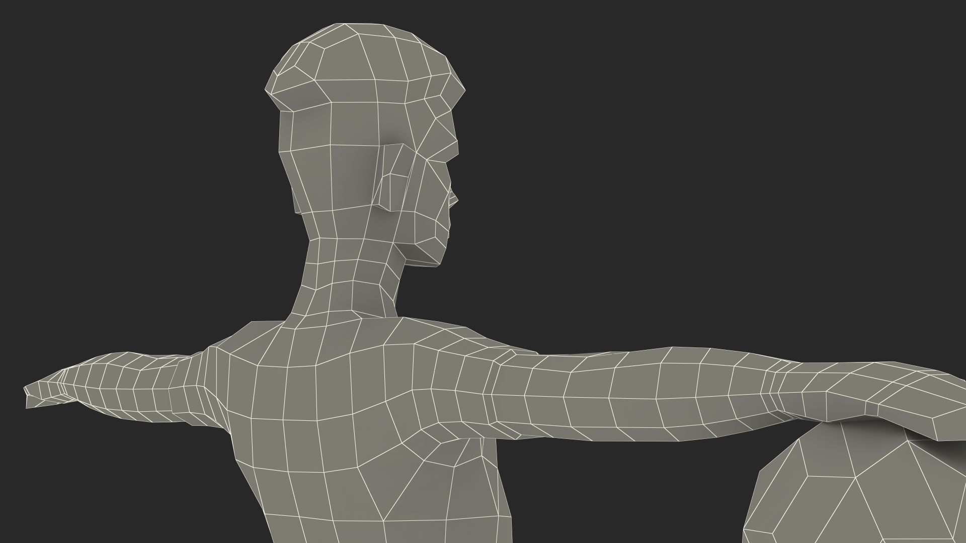 3D model Football Player Low Poly Rigged for Cinema 4D