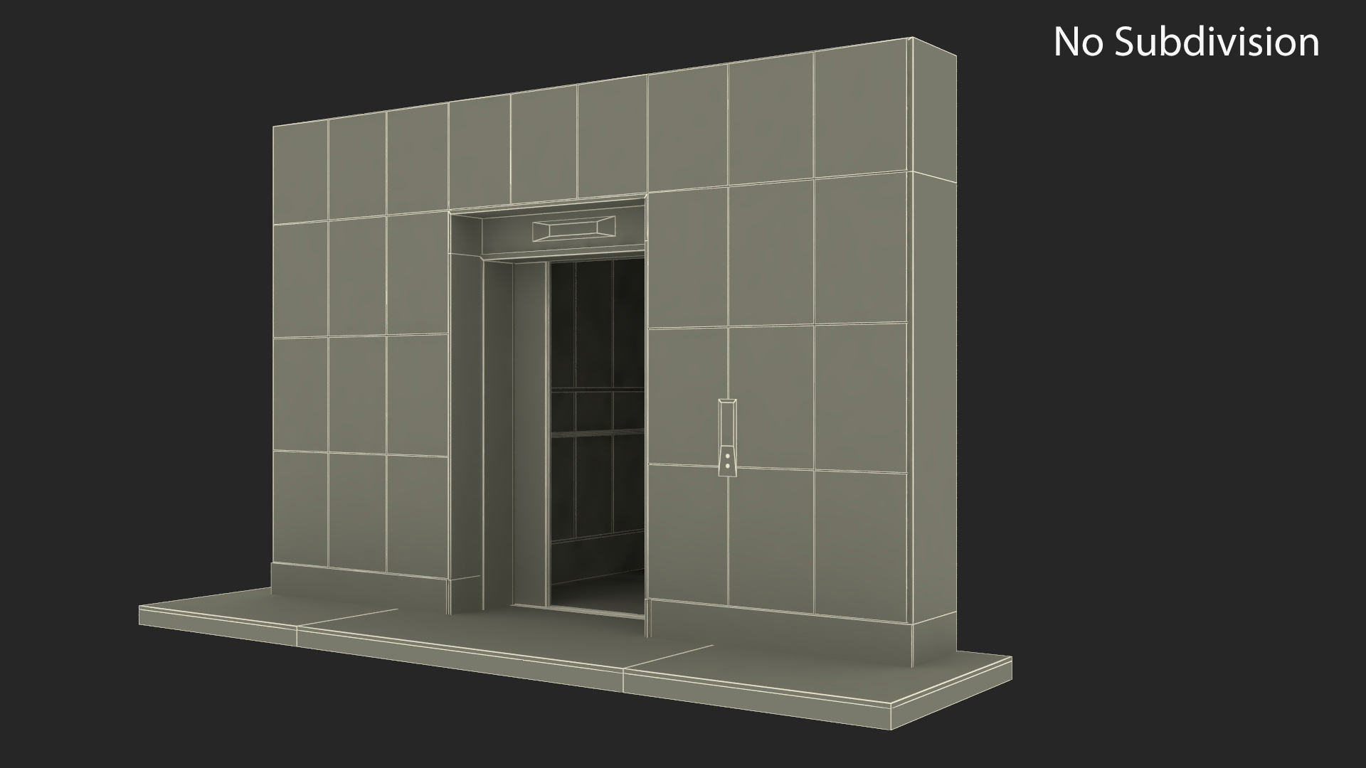 Modern Elevator with Interior 3D model