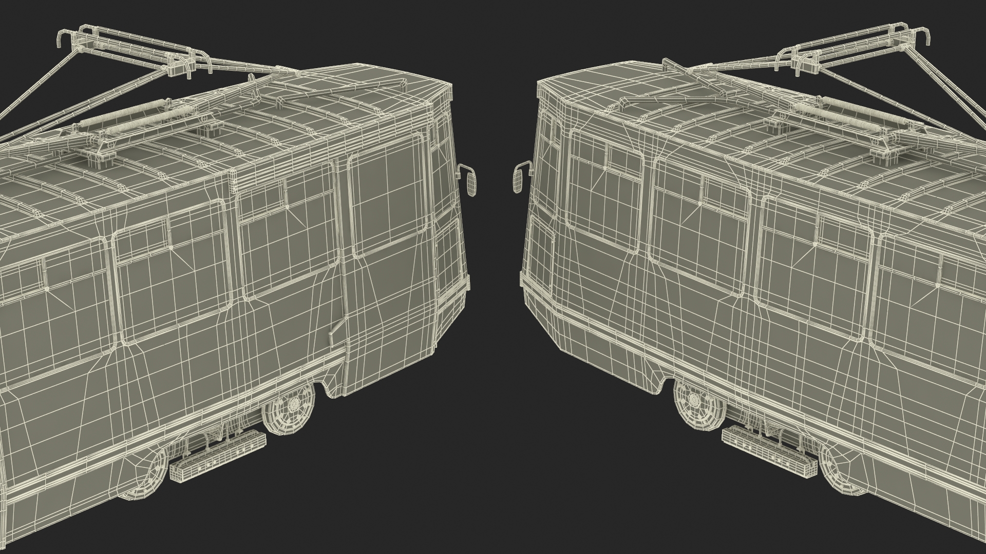 3D Soviet Tram KTM-5 New