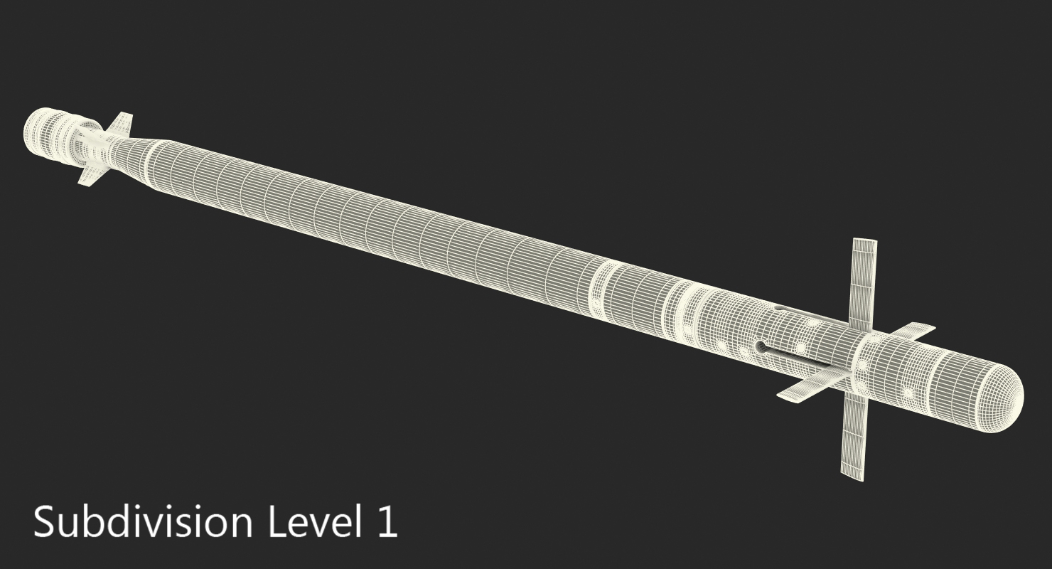 FIM 92 Stinger Missile Rigged 3D model