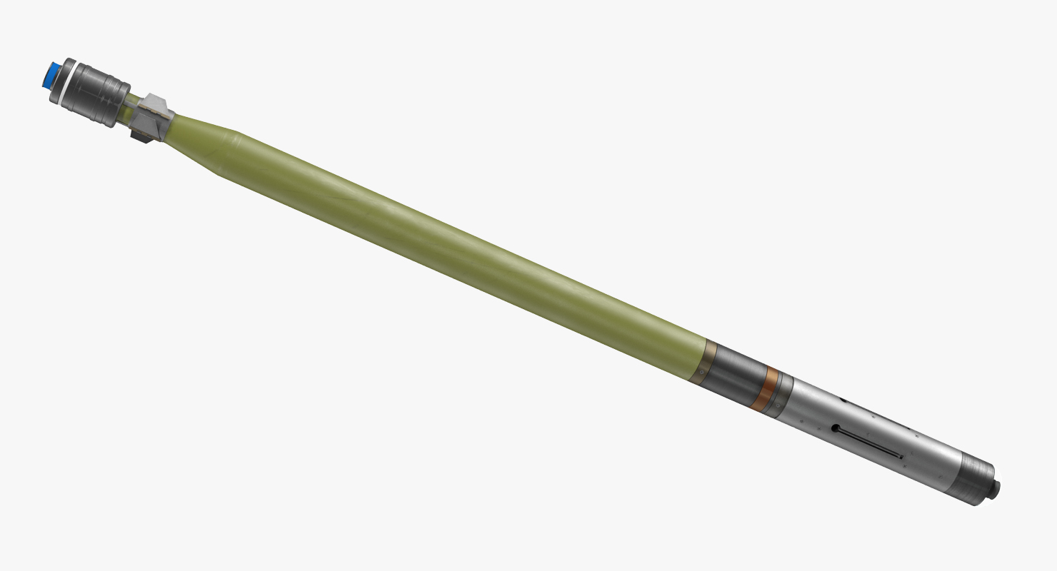 FIM 92 Stinger Missile Rigged 3D model