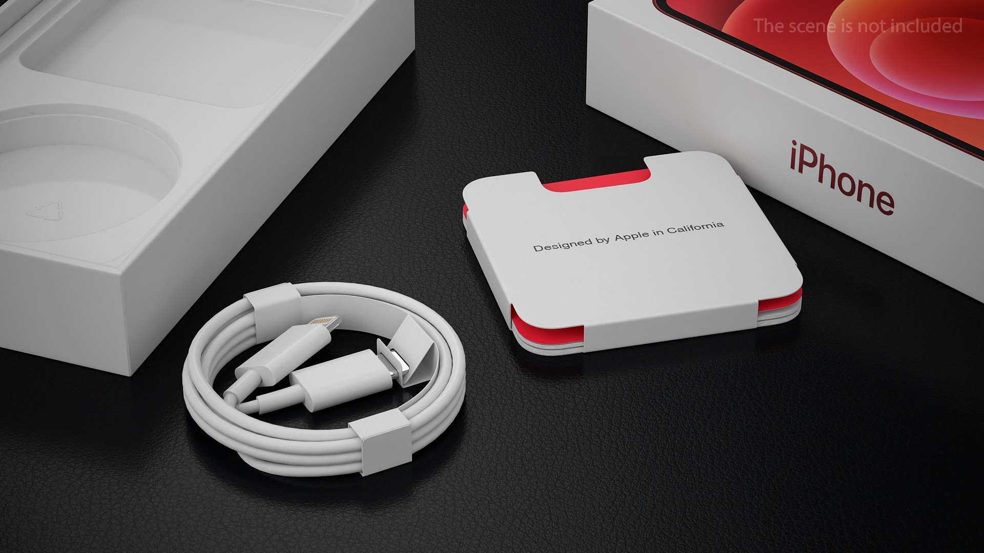 3D model iPhone 12 Box Product RED