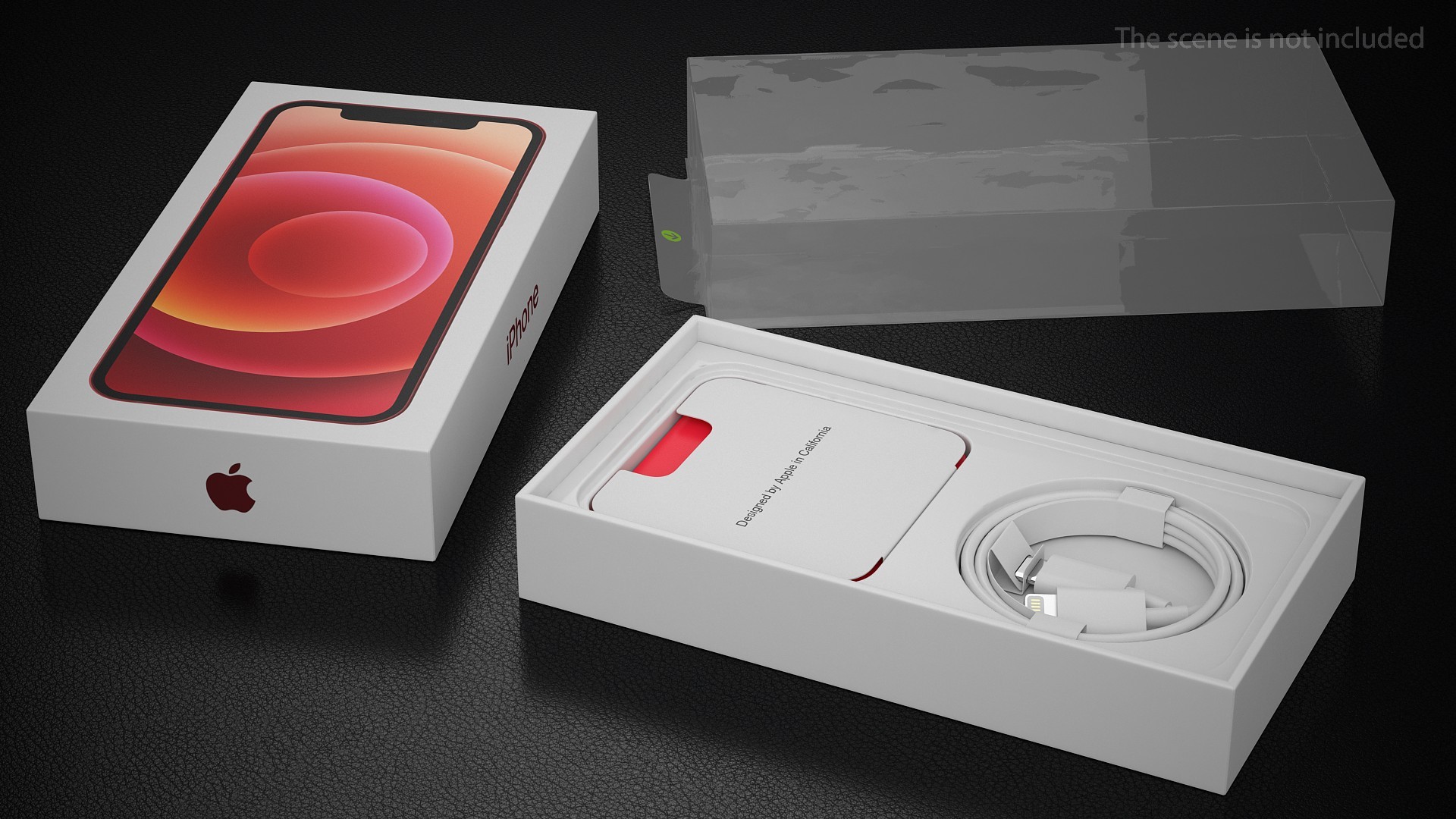 3D model iPhone 12 Box Product RED