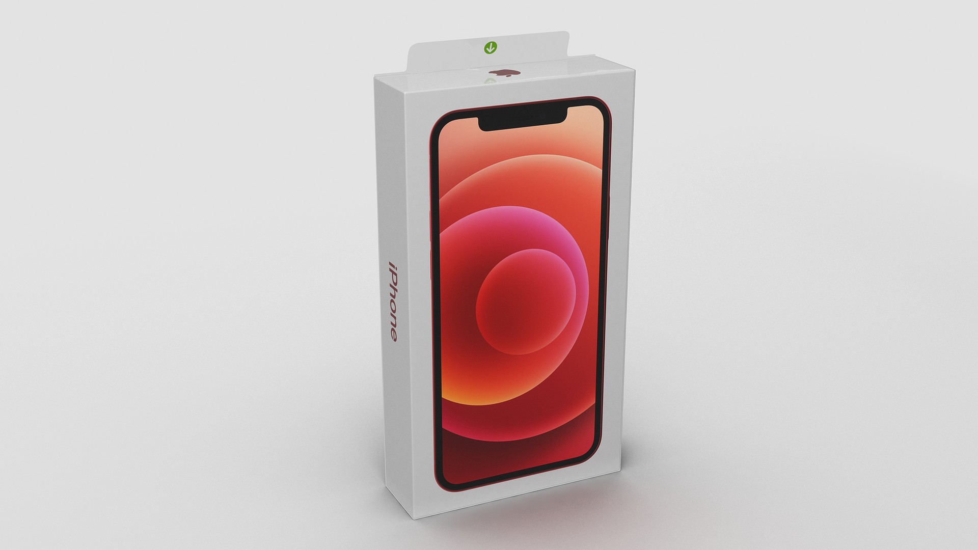 3D model iPhone 12 Box Product RED