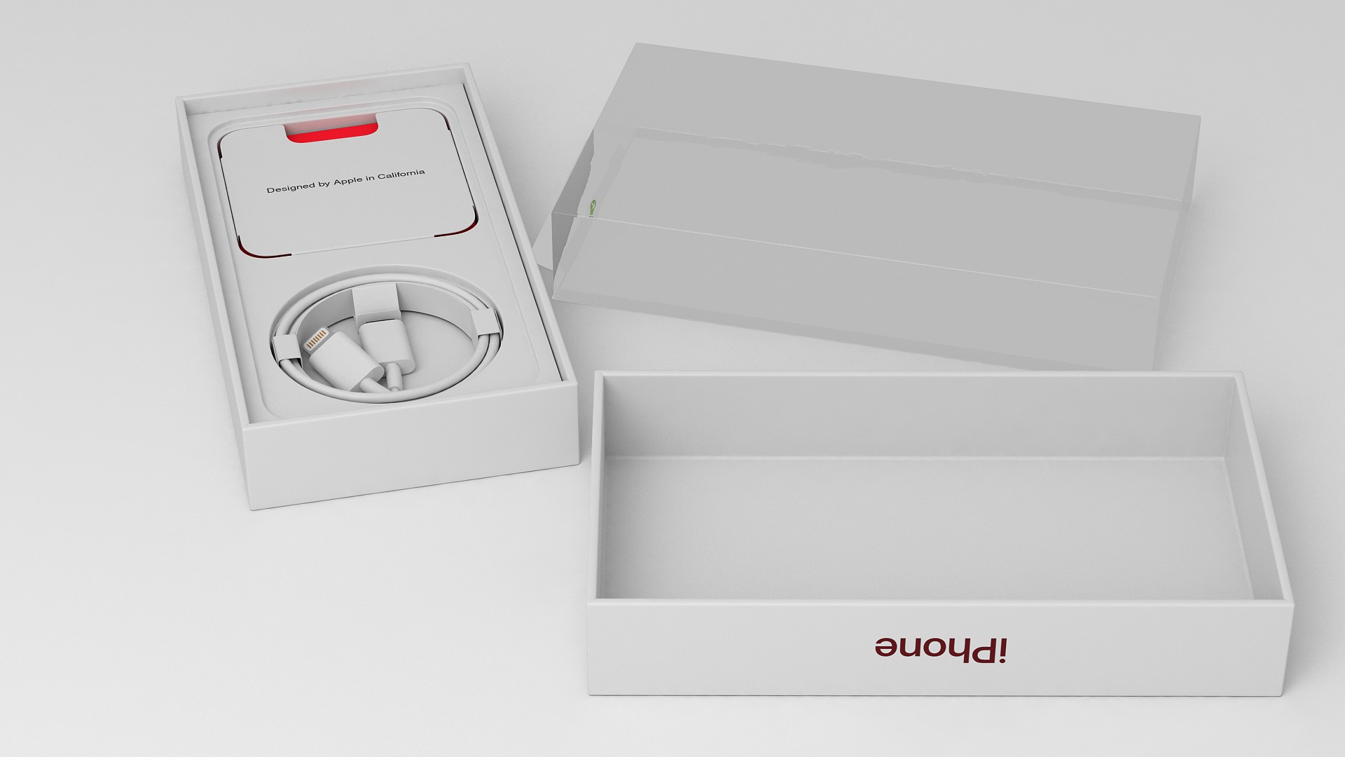 3D model iPhone 12 Box Product RED
