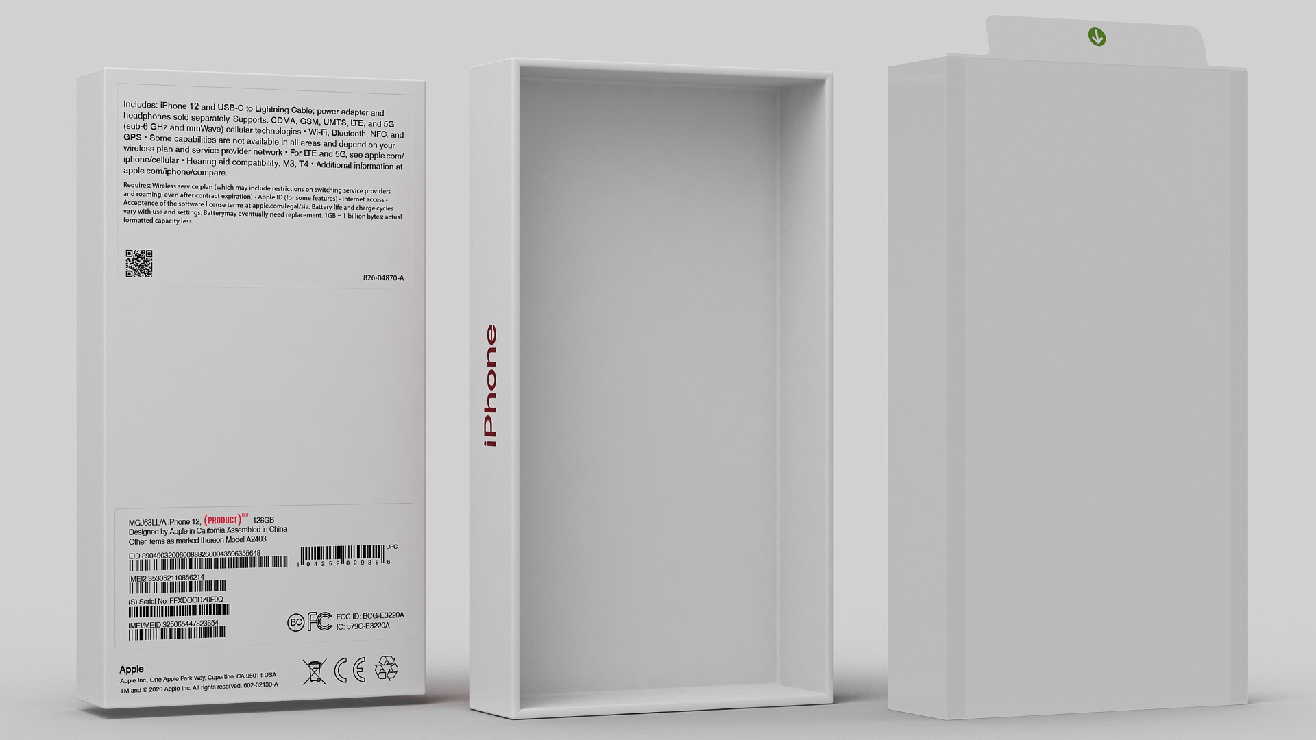 3D model iPhone 12 Box Product RED