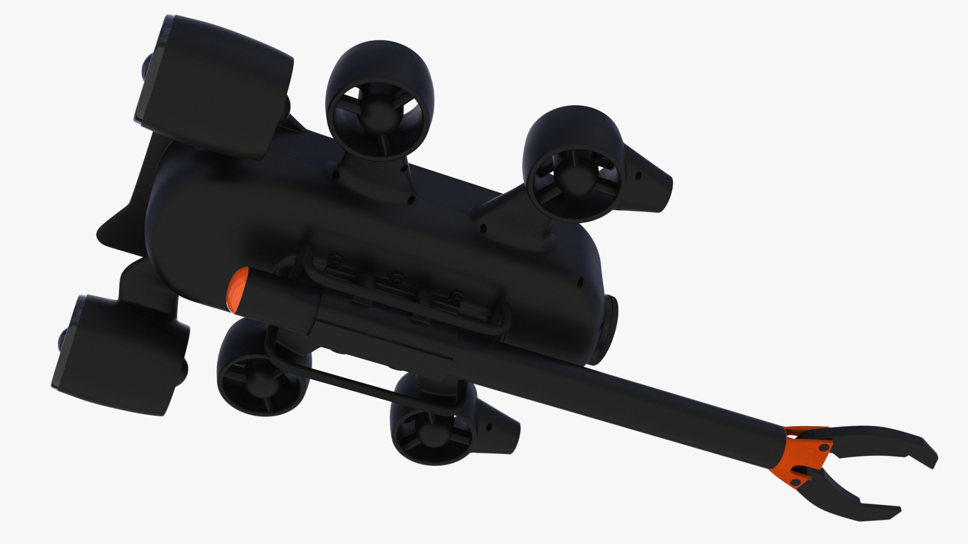 3D Zhu Hai Yun Ship with Underwater Drones on Board model