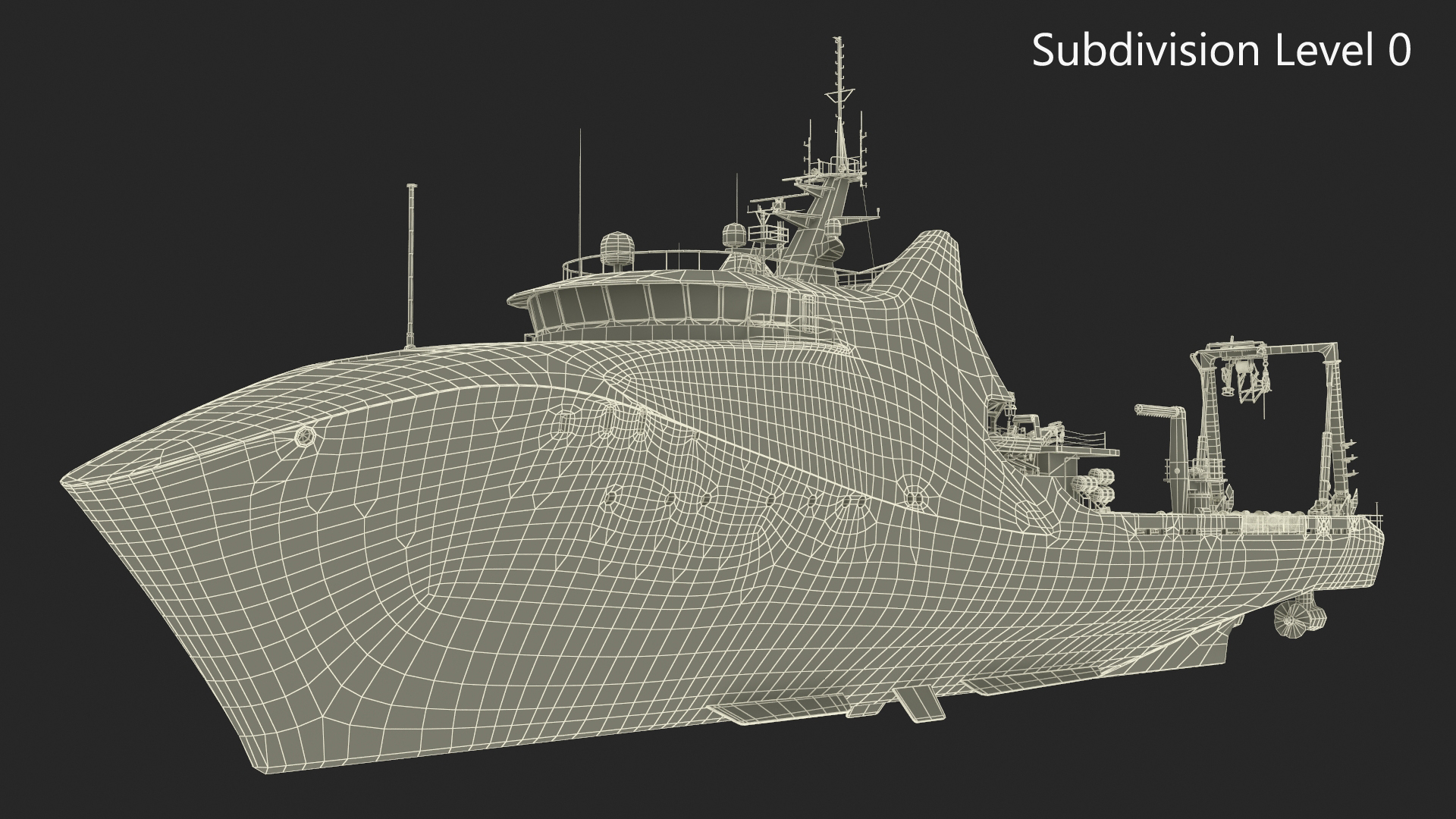 3D Zhu Hai Yun Ship with Underwater Drones on Board model