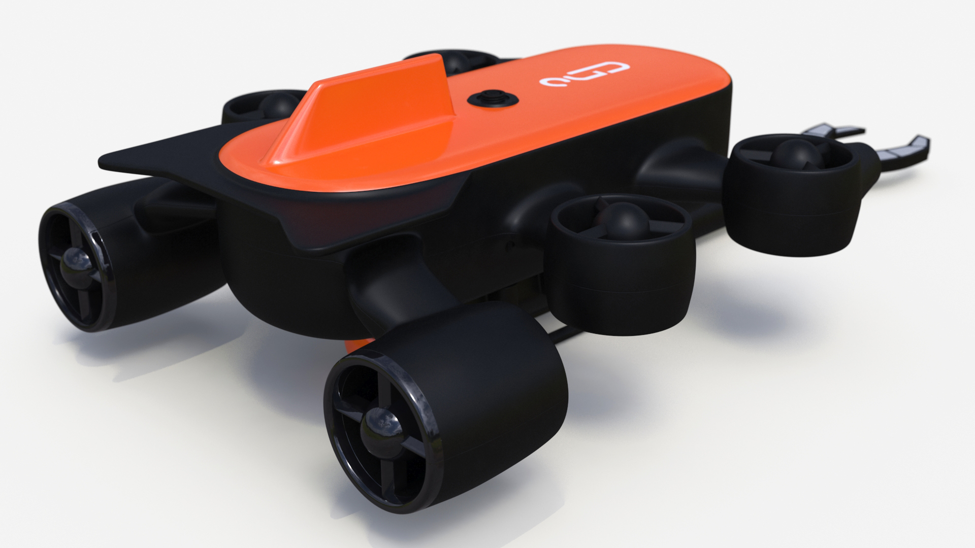 3D Zhu Hai Yun Ship with Underwater Drones on Board model