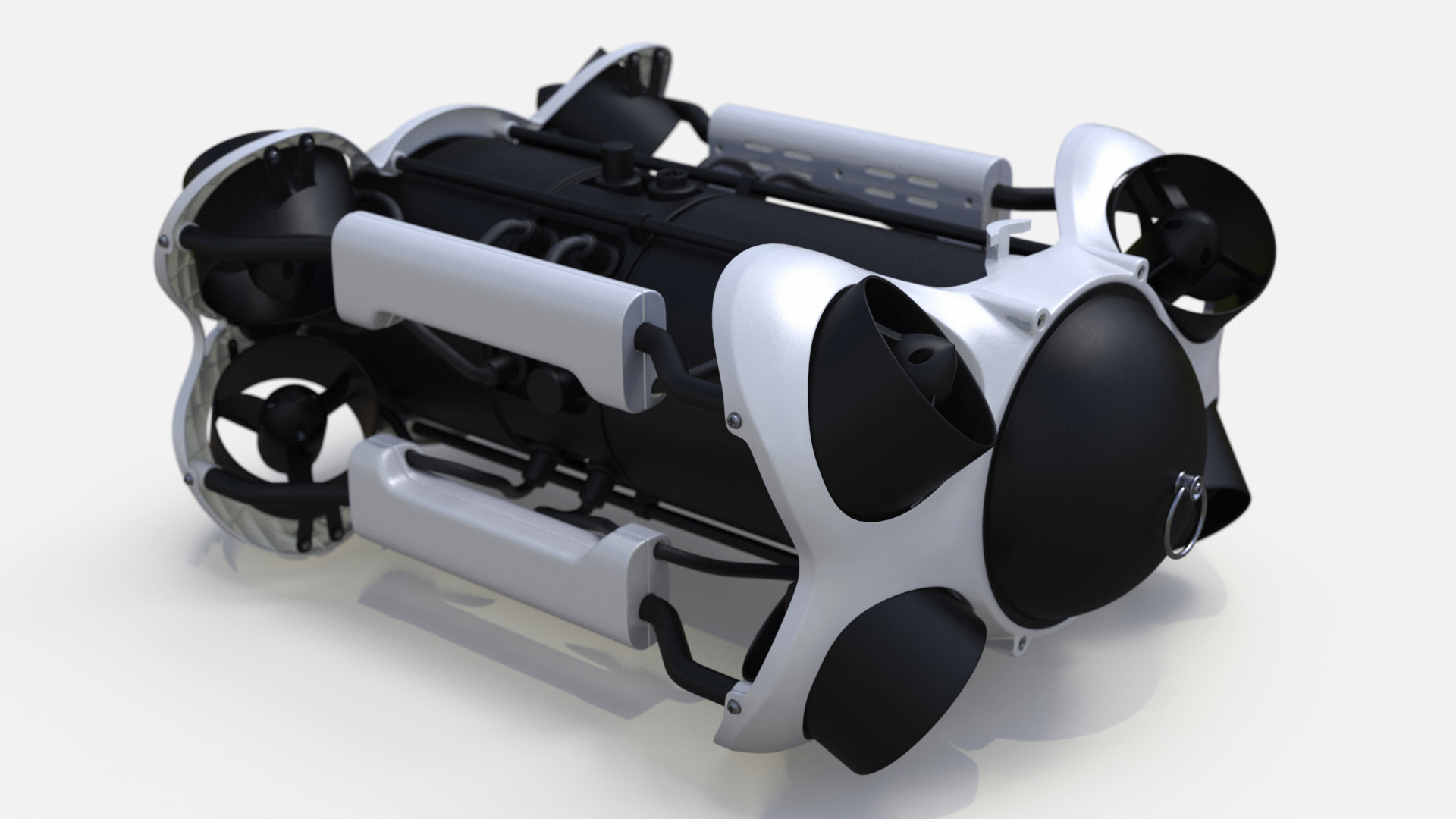 3D Zhu Hai Yun Ship with Underwater Drones on Board model