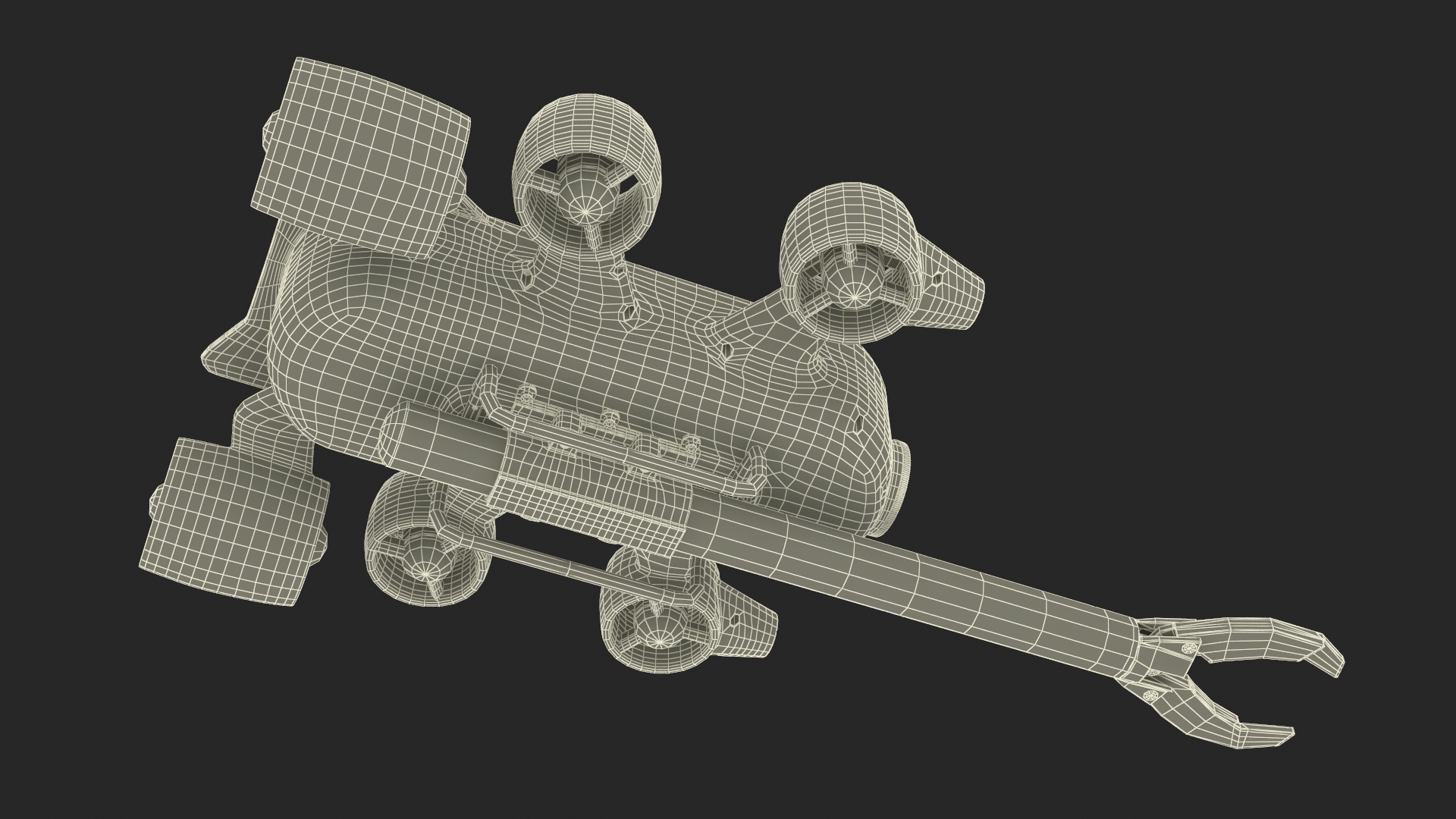 3D Zhu Hai Yun Ship with Underwater Drones on Board model
