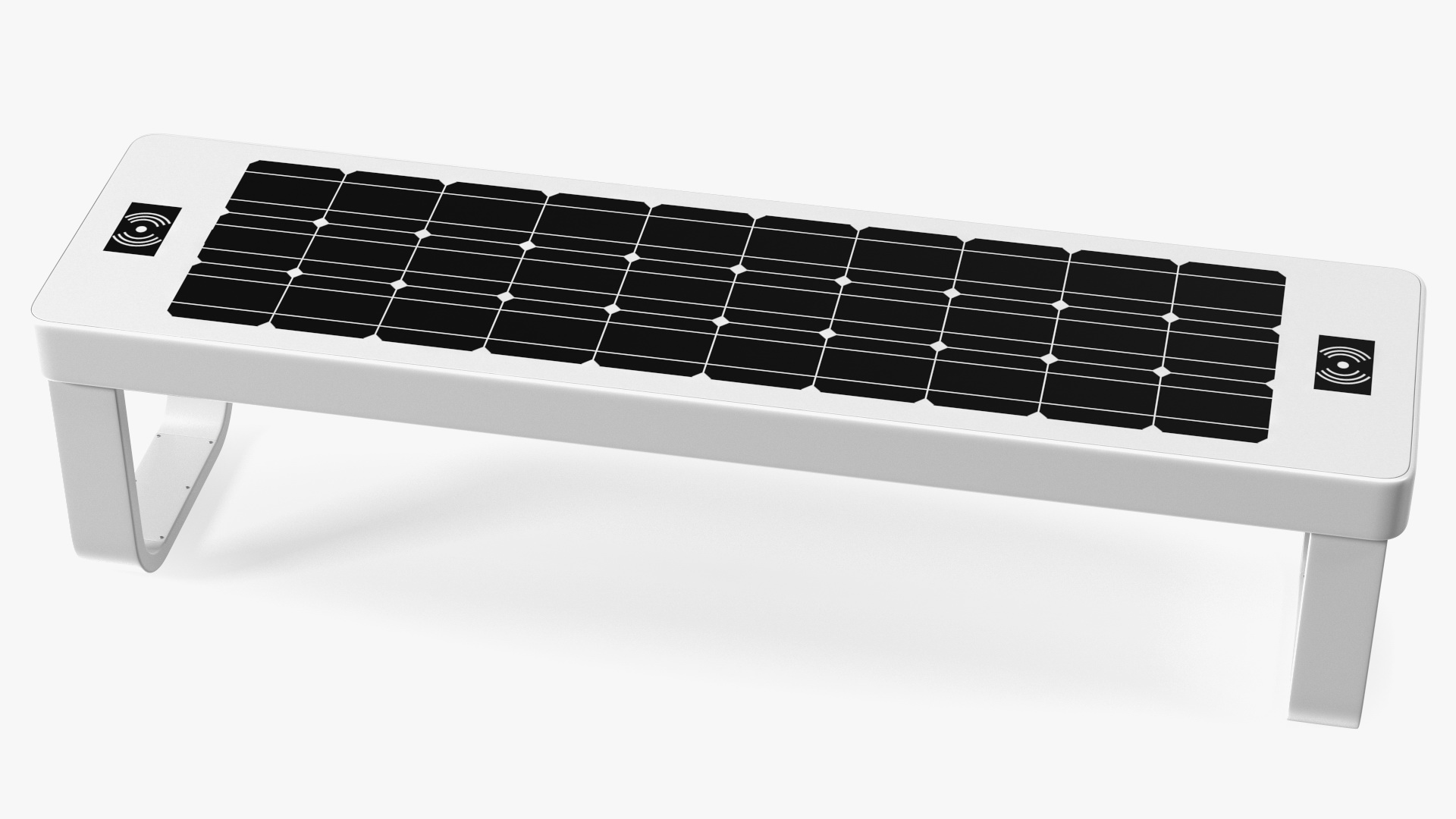 Solar Powered Outdoor Bench 3D