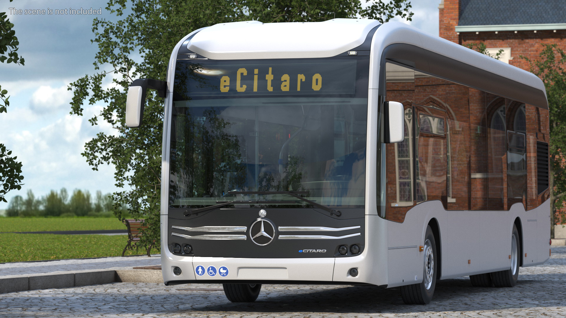 3D Mercedes-Benz eCitaro Two Doors Rigged model