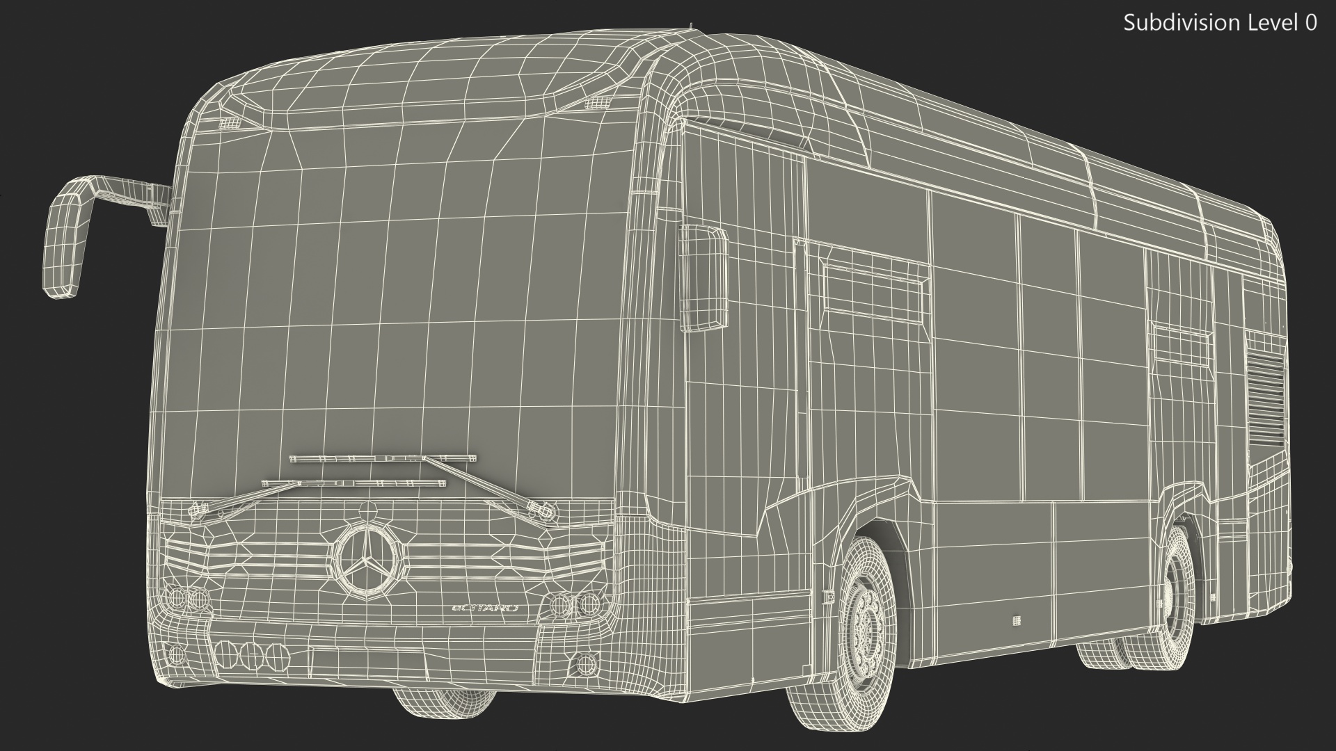 3D Mercedes-Benz eCitaro Two Doors Rigged model
