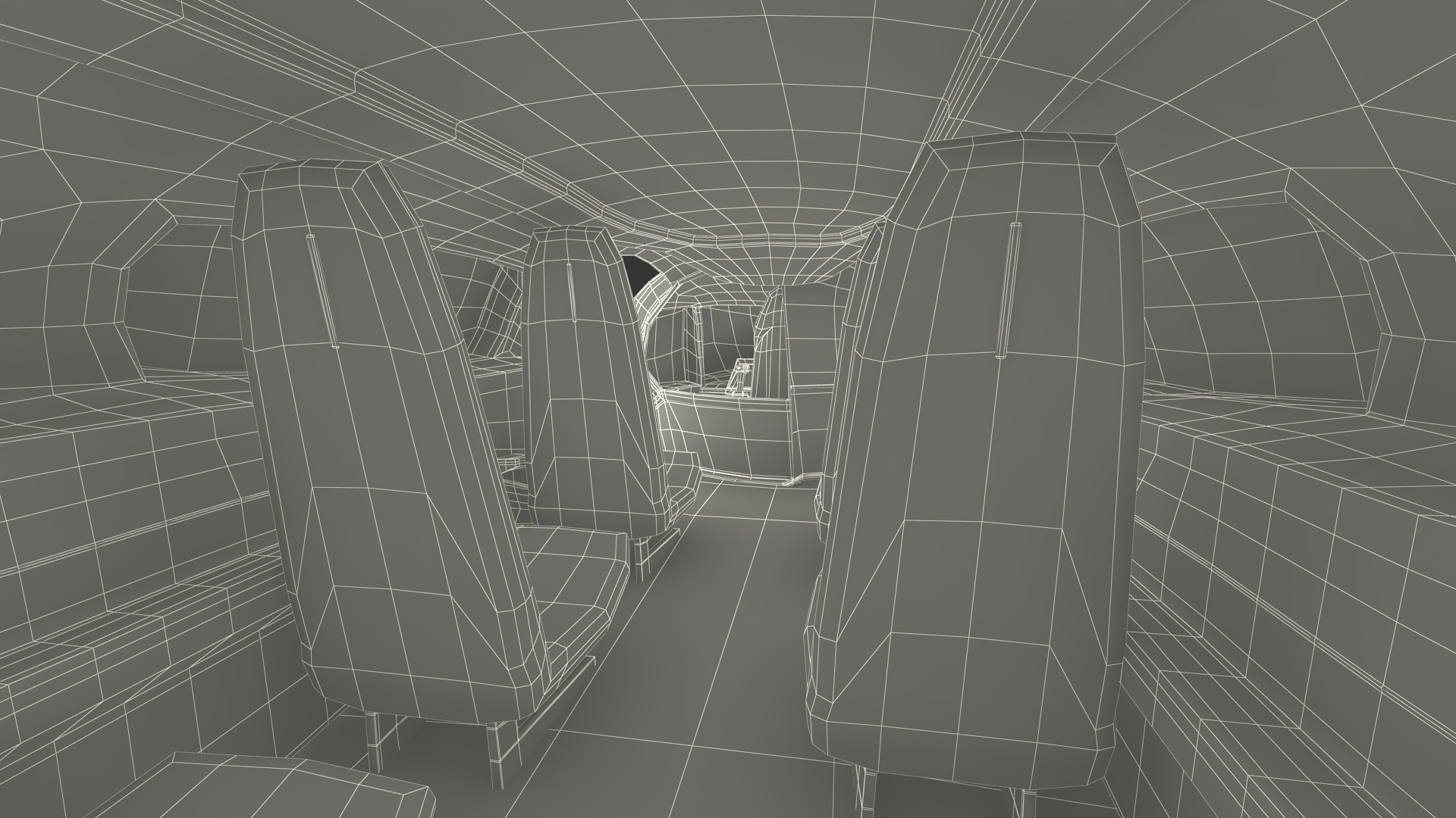 3D model Air Taxi Black Rigged for Maya
