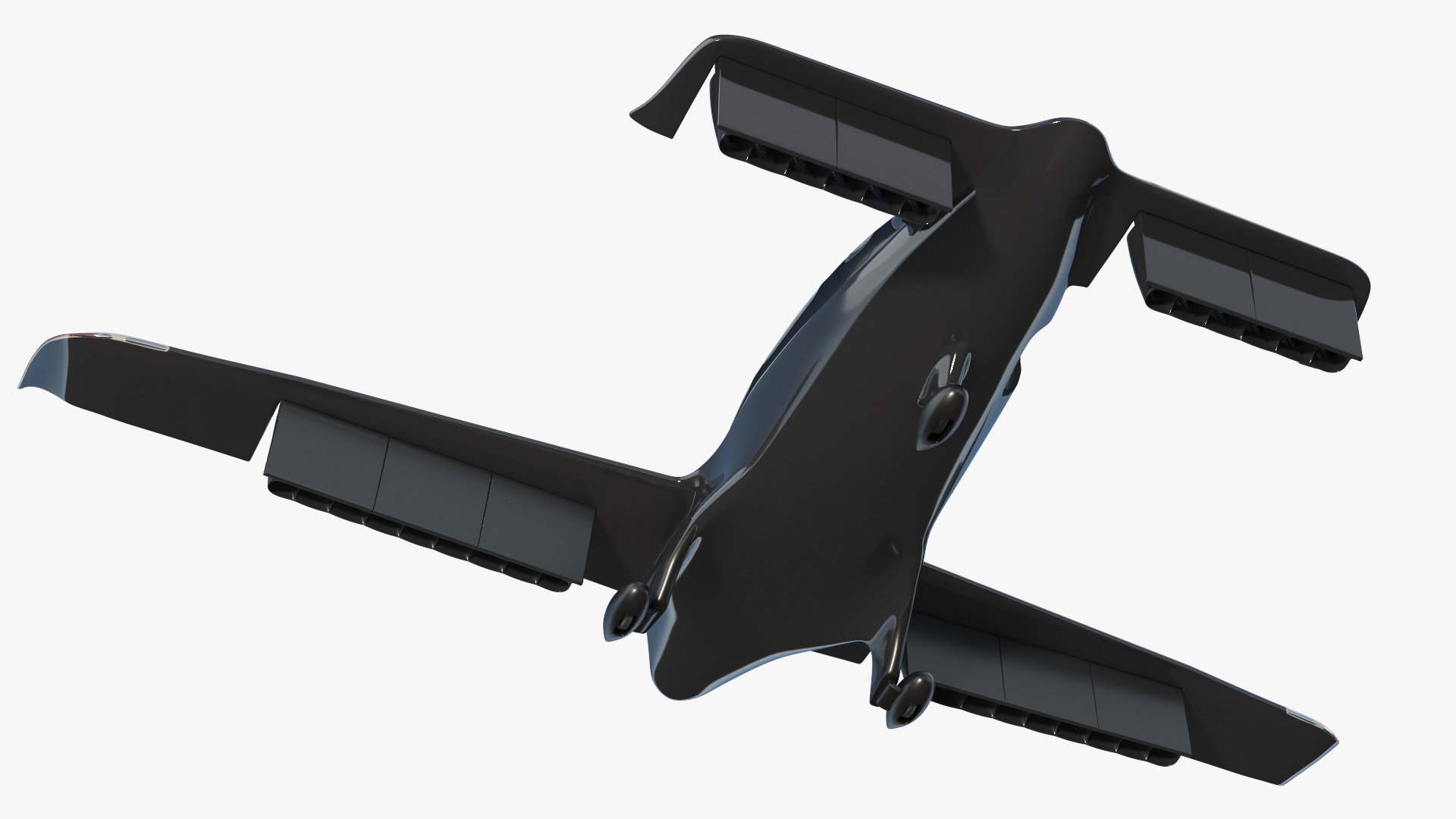 3D model Air Taxi Black Rigged for Maya