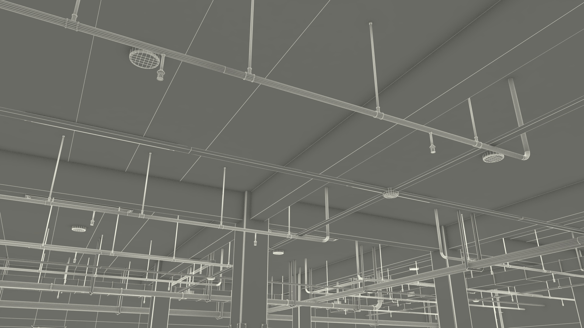 3D model Empty Underground Parking