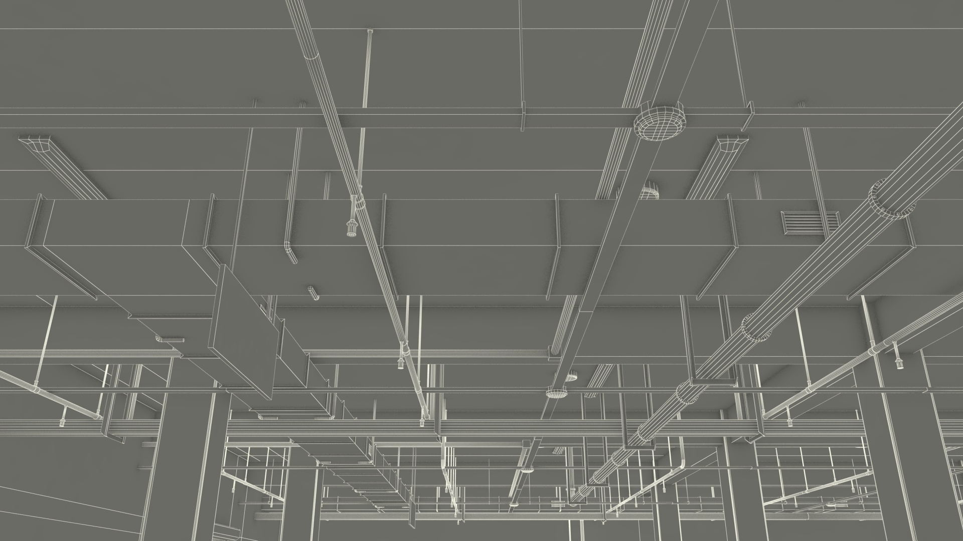 3D model Empty Underground Parking