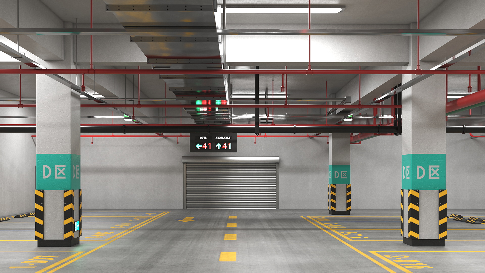 3D model Empty Underground Parking