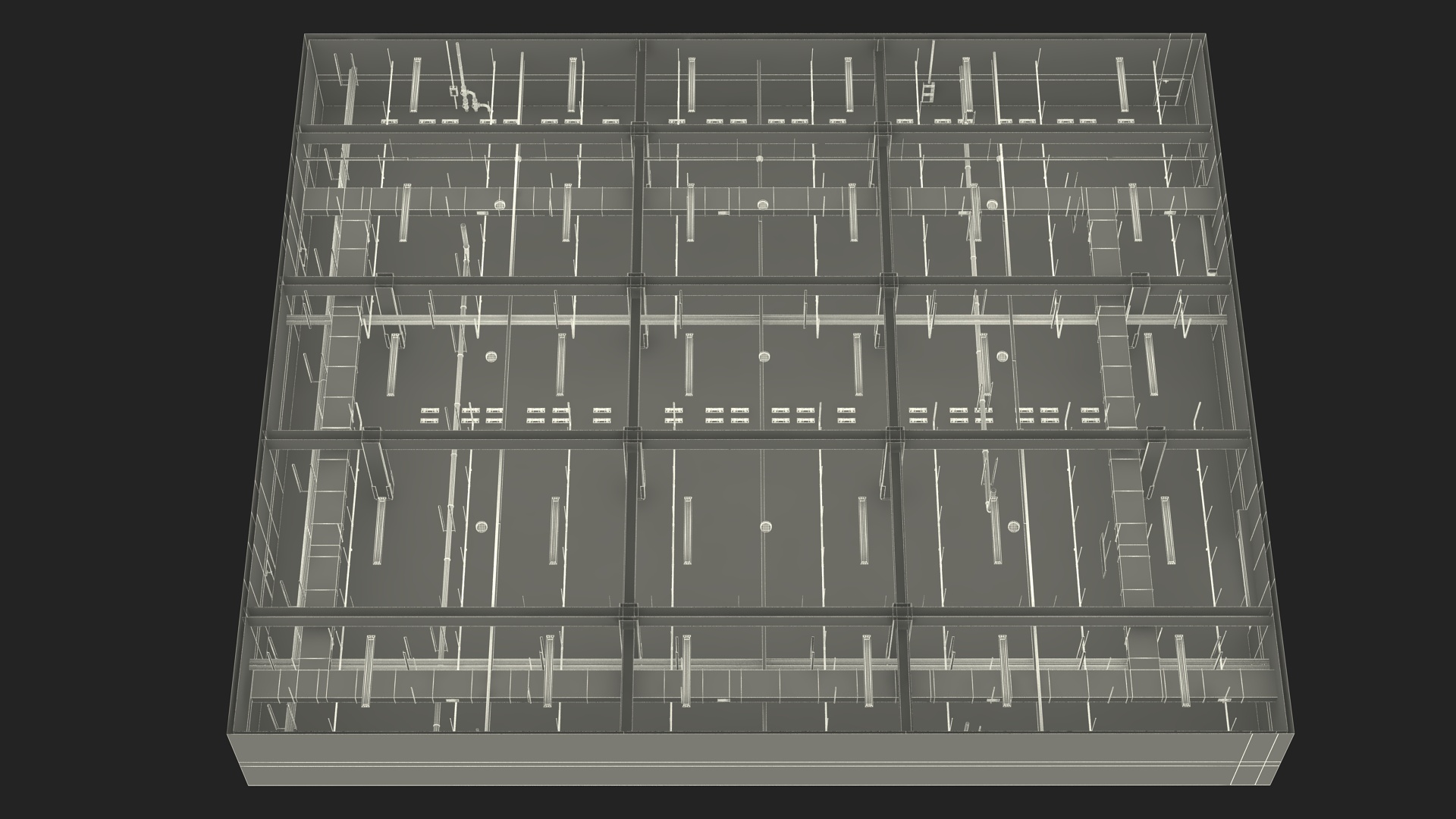 3D model Empty Underground Parking
