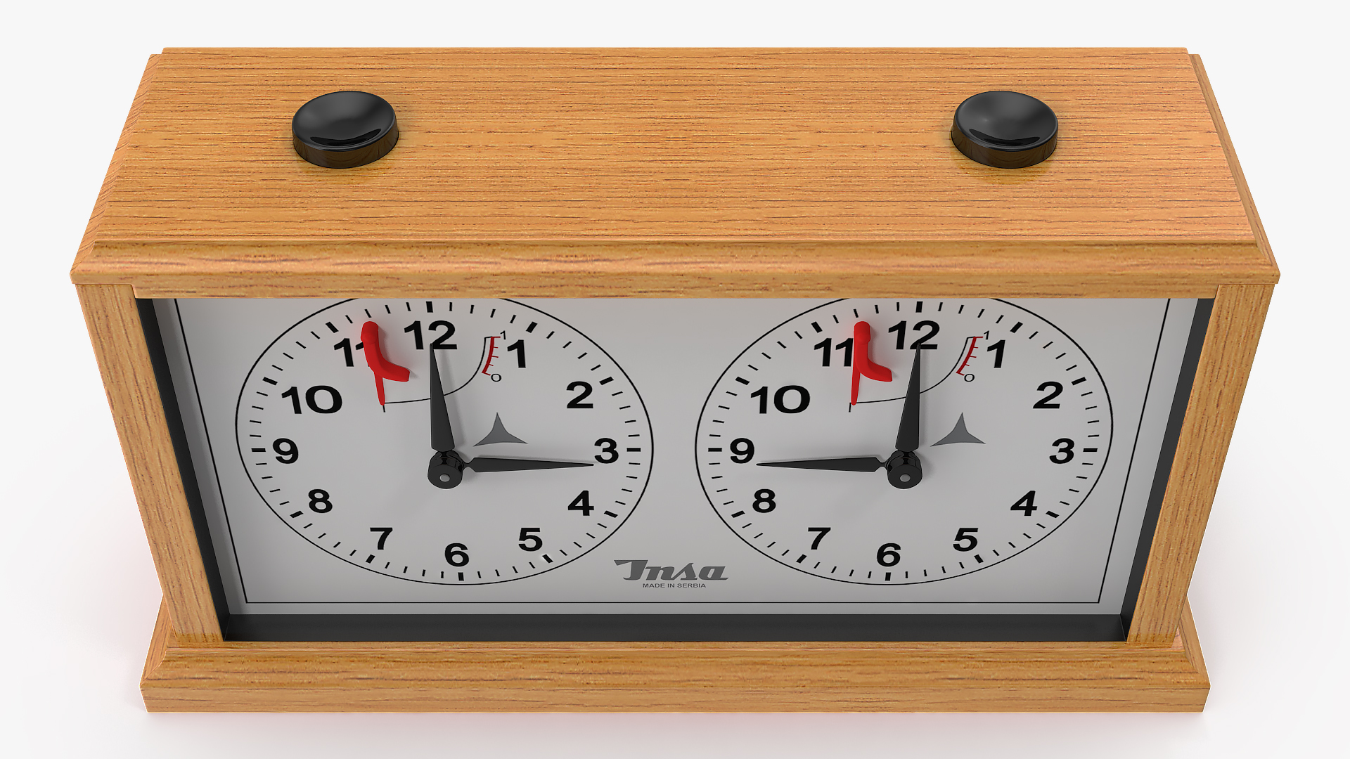INSA Wooden Mechanical Chess Clock 3D model