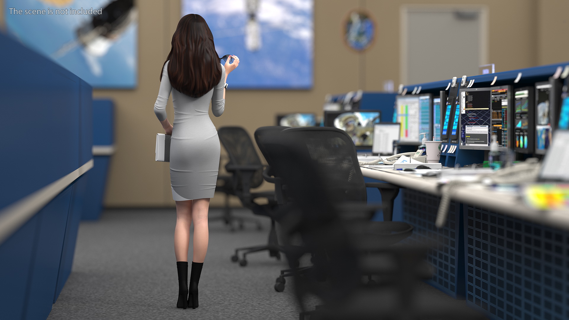Chinese Woman Rigged for Maya 3D model