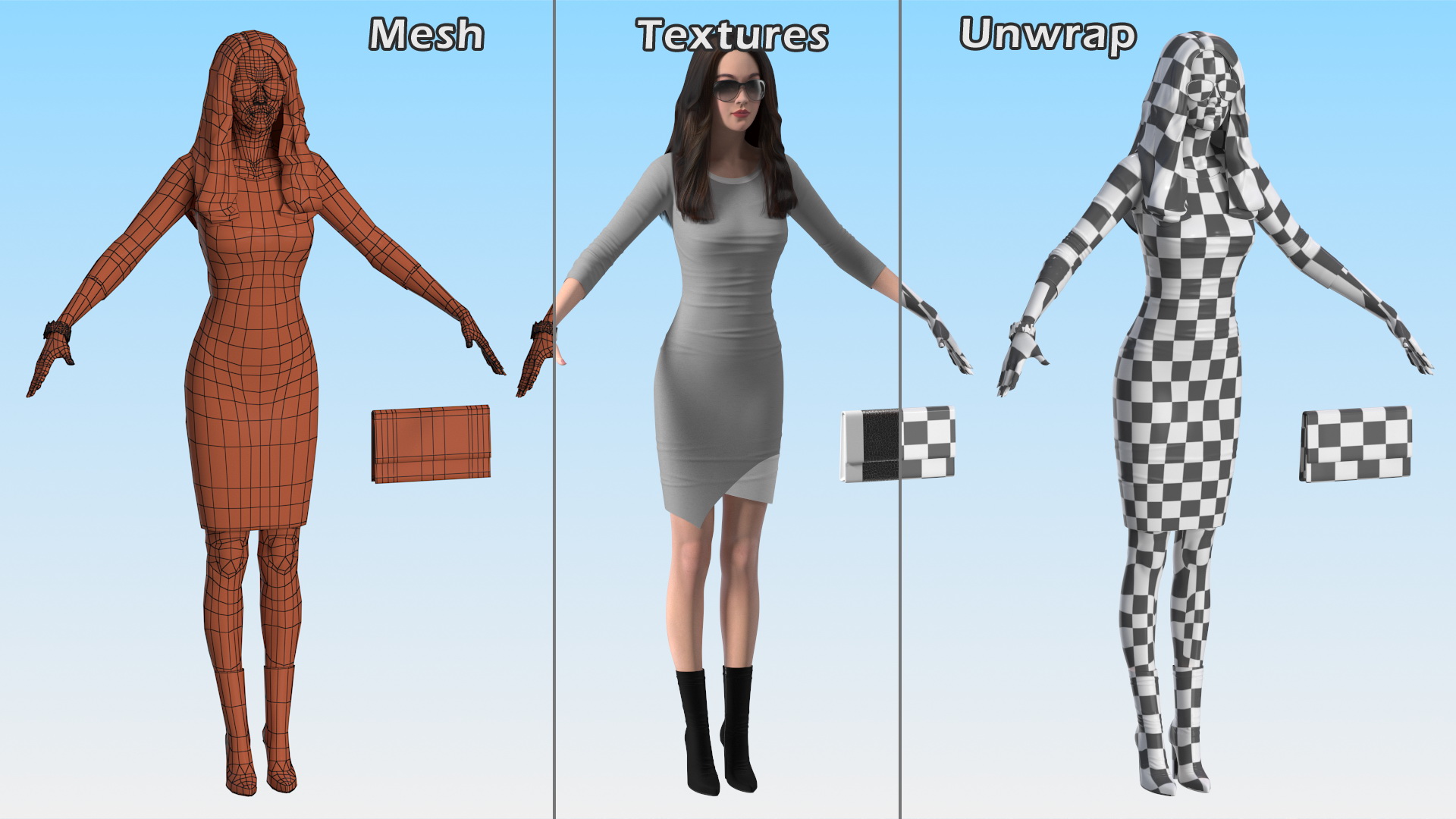 Chinese Woman Rigged for Maya 3D model
