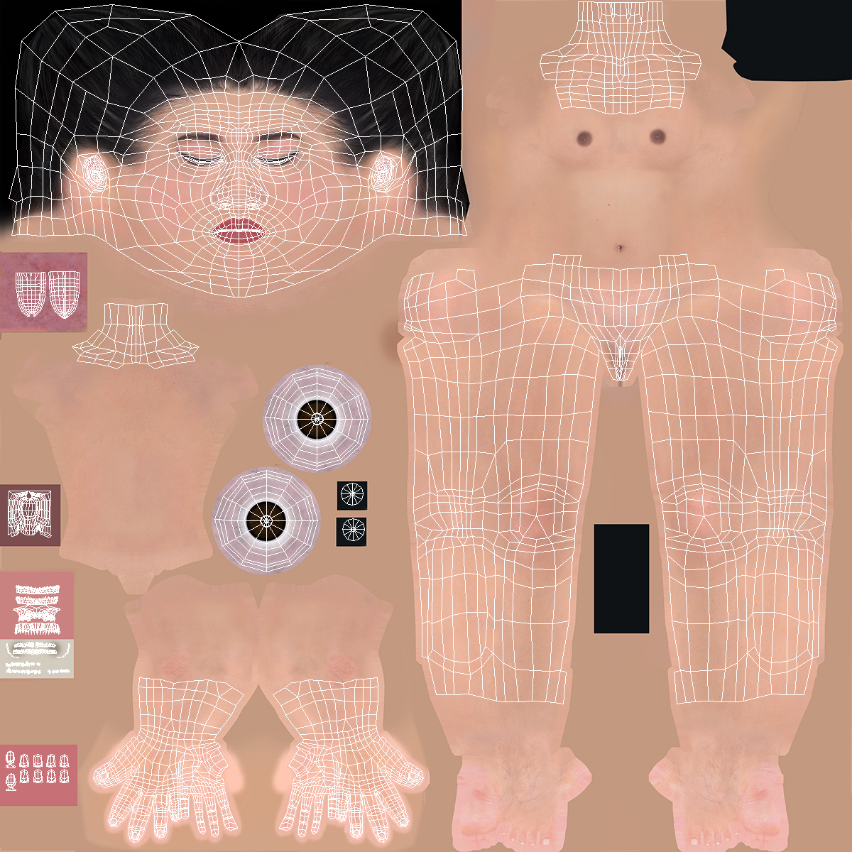 Chinese Woman Rigged for Maya 3D model