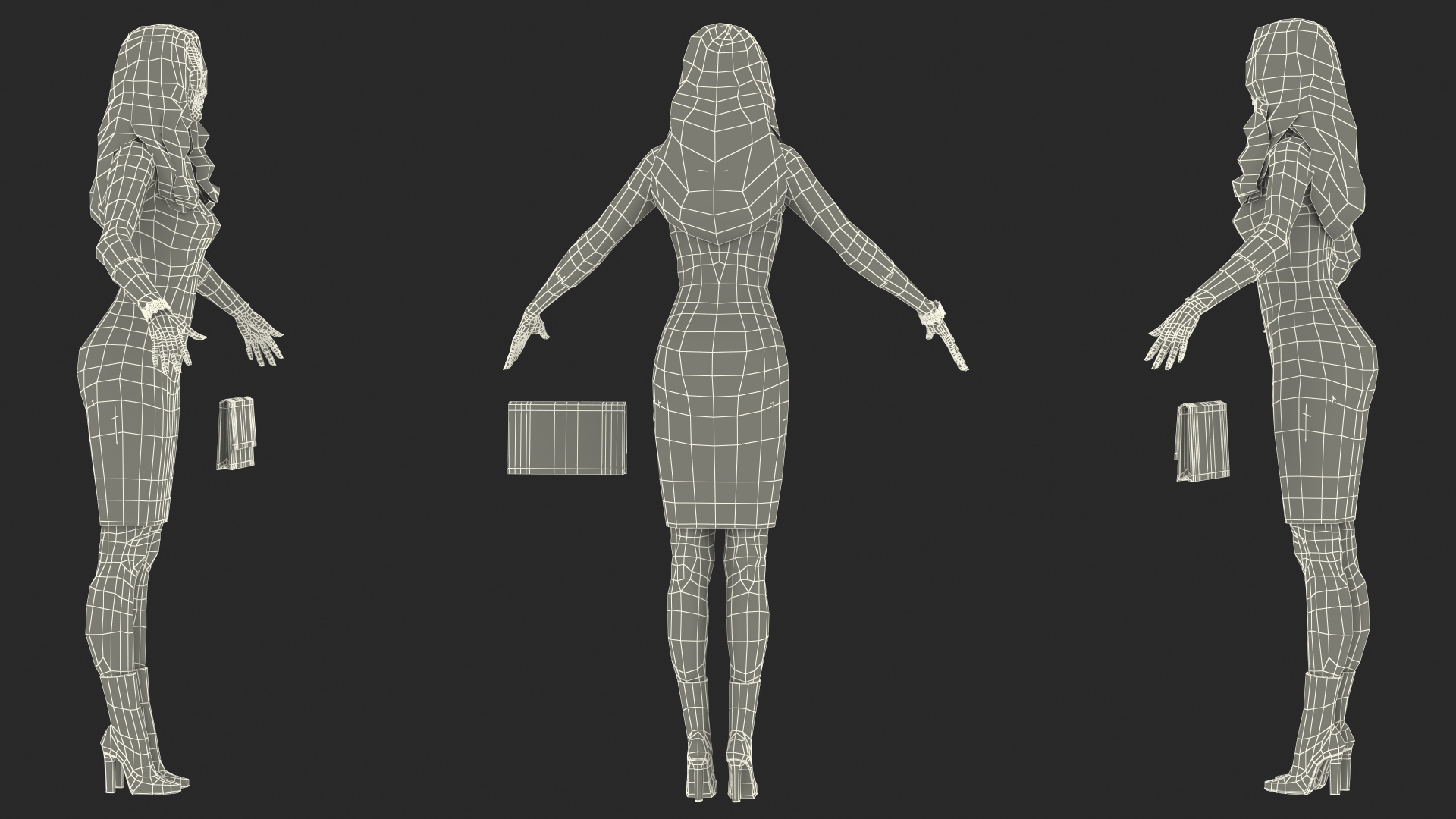 Chinese Woman Rigged for Maya 3D model